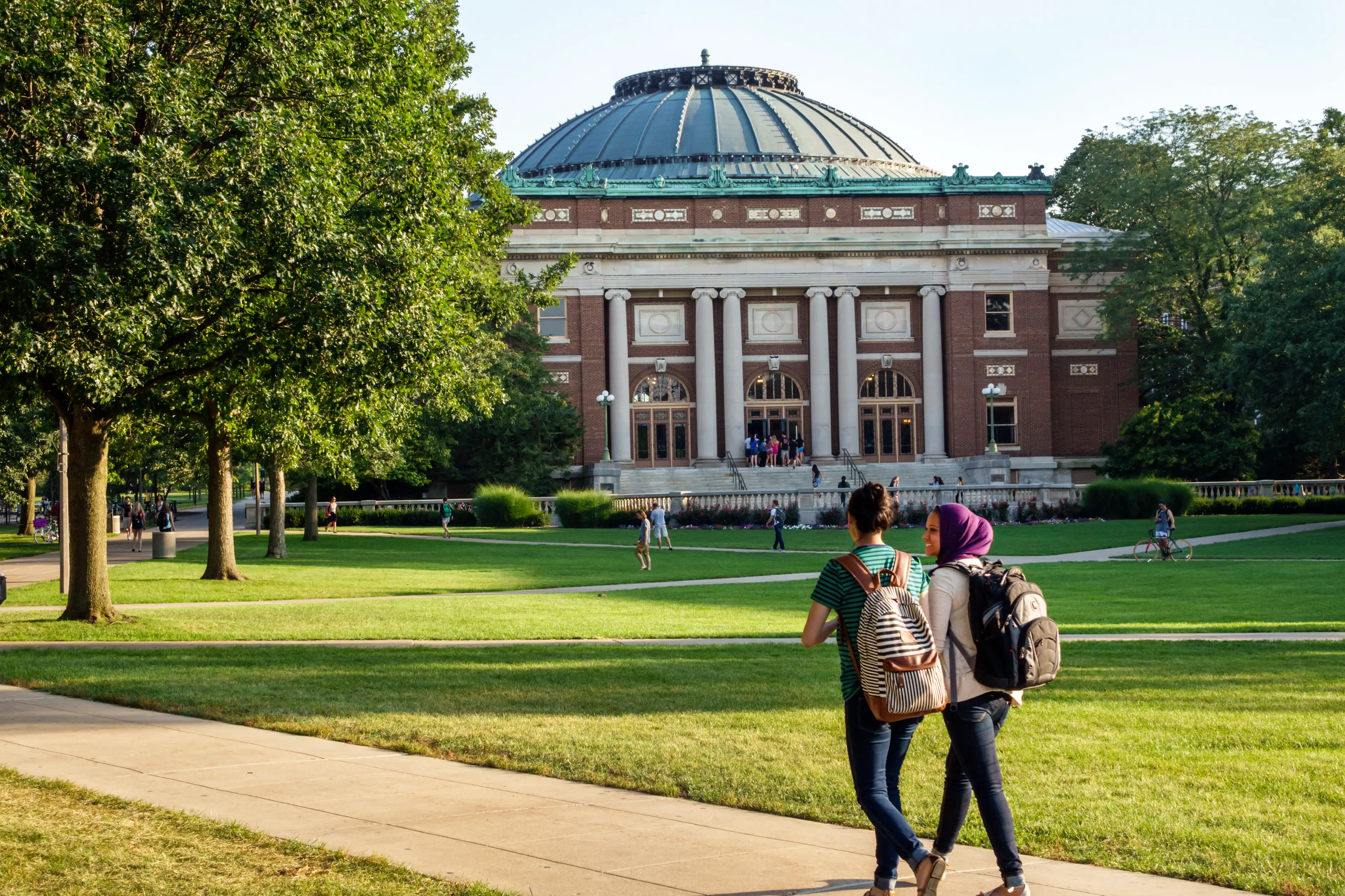 on campus of the University of Illinois.