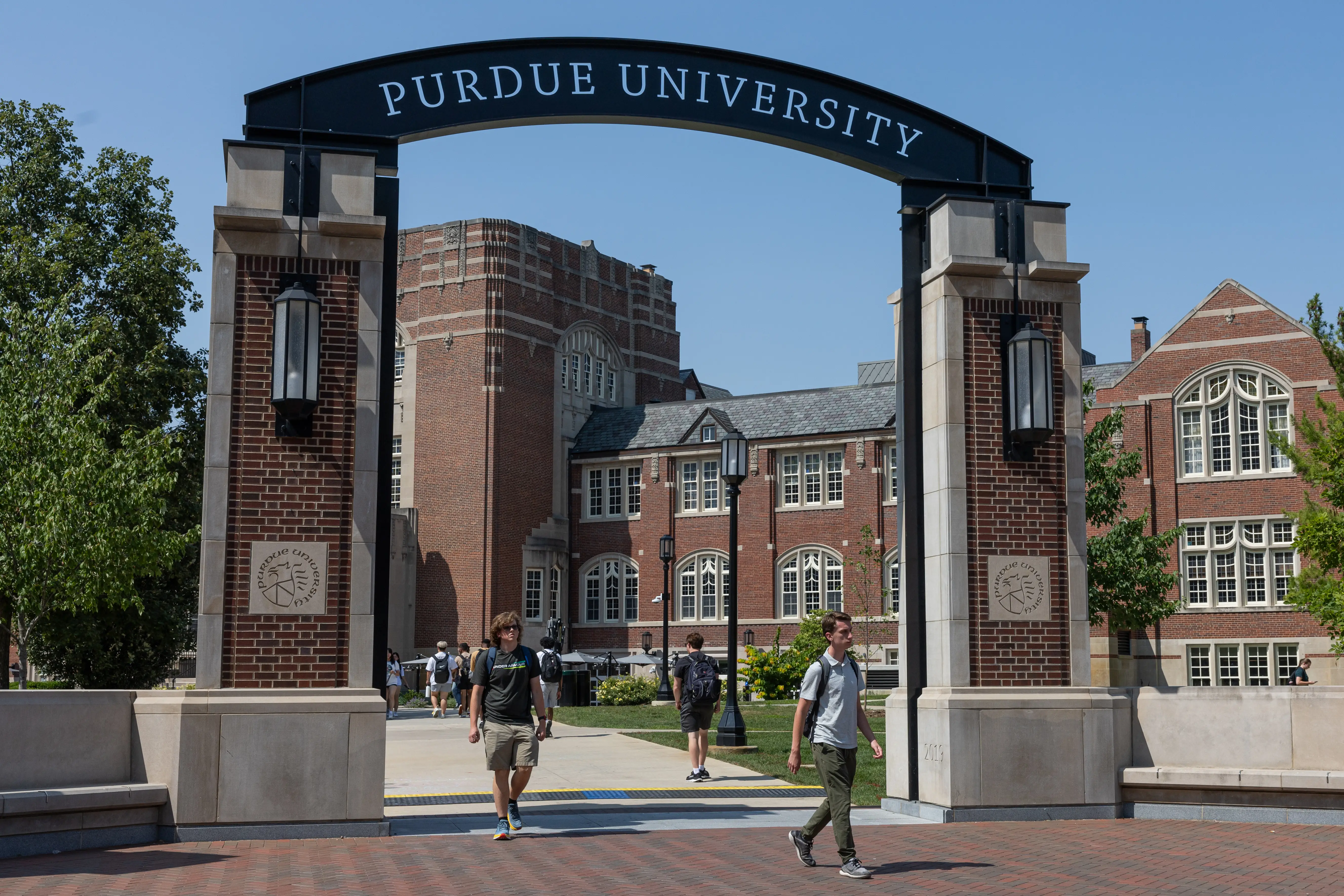 General view of the campus of Purdue University before the game against the Illinois Fighting Illini on September 30, 2023 in West Lafayette, Indiana.