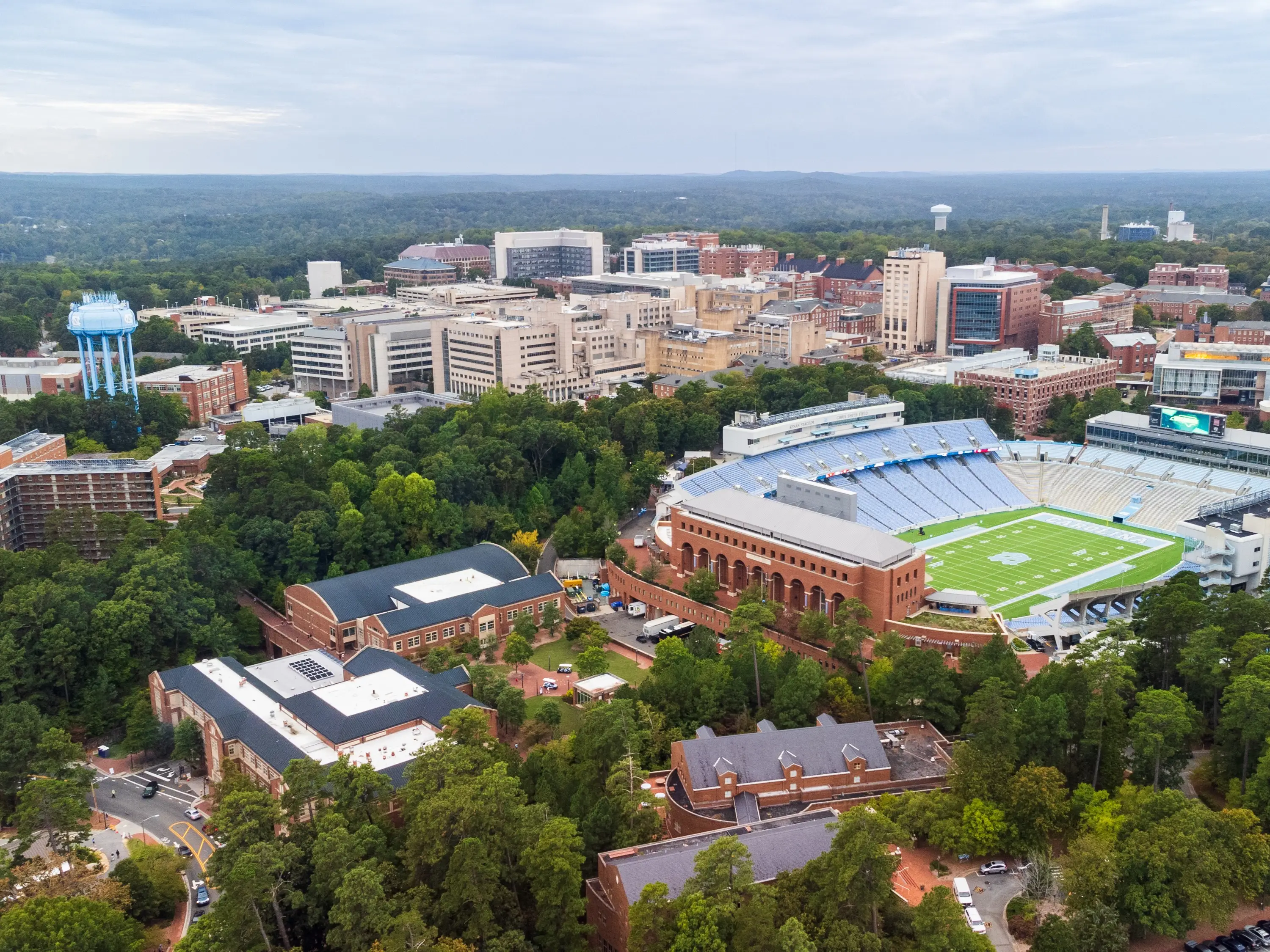 Chapel Hill, NC - October 6, 2023: Kenan Stadium, home of the University of North Carolina Tar Heels football team.