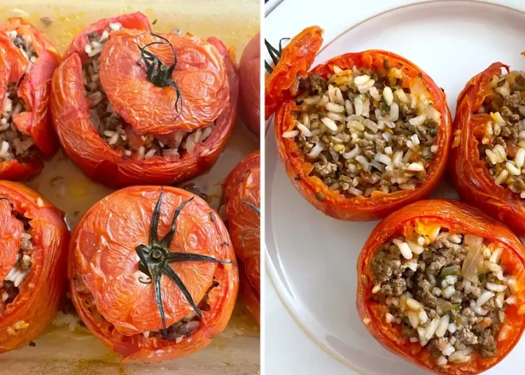 My dad’s Greek stuffed tomatoes are perfect for a healthy summer dinner