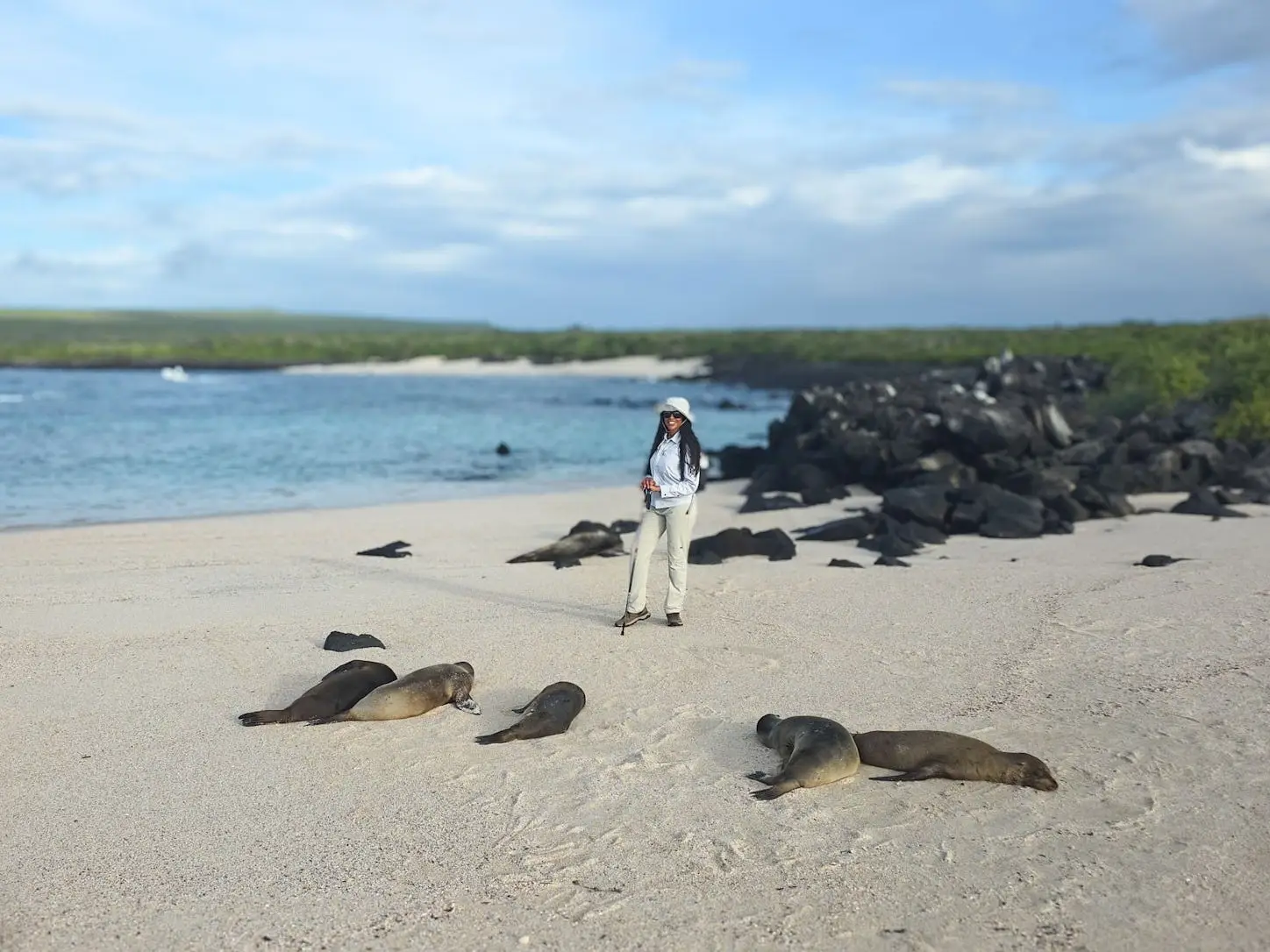 The author at Punta Suarez Galapagos.