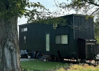 We moved our 350-square-foot tiny home from the mountains of California to a city in the Pacific Northwest