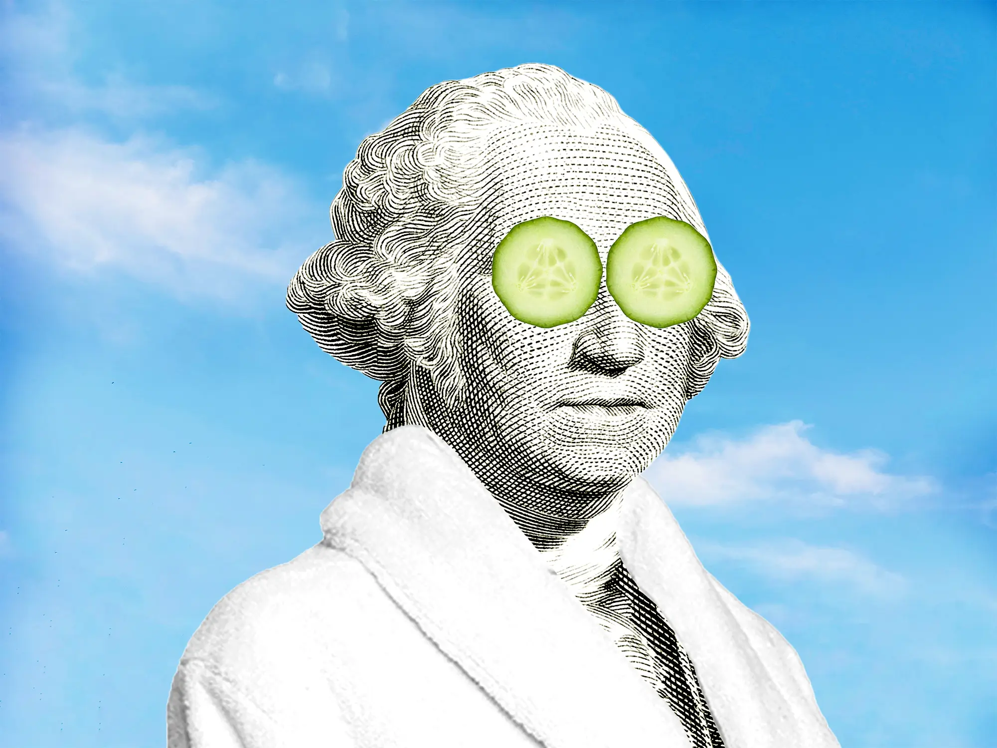 George Washington in a robe