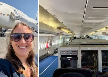 We toured a specially modified Boeing 747 used as a ‘flying laboratory’ to test new jet engines. See inside.