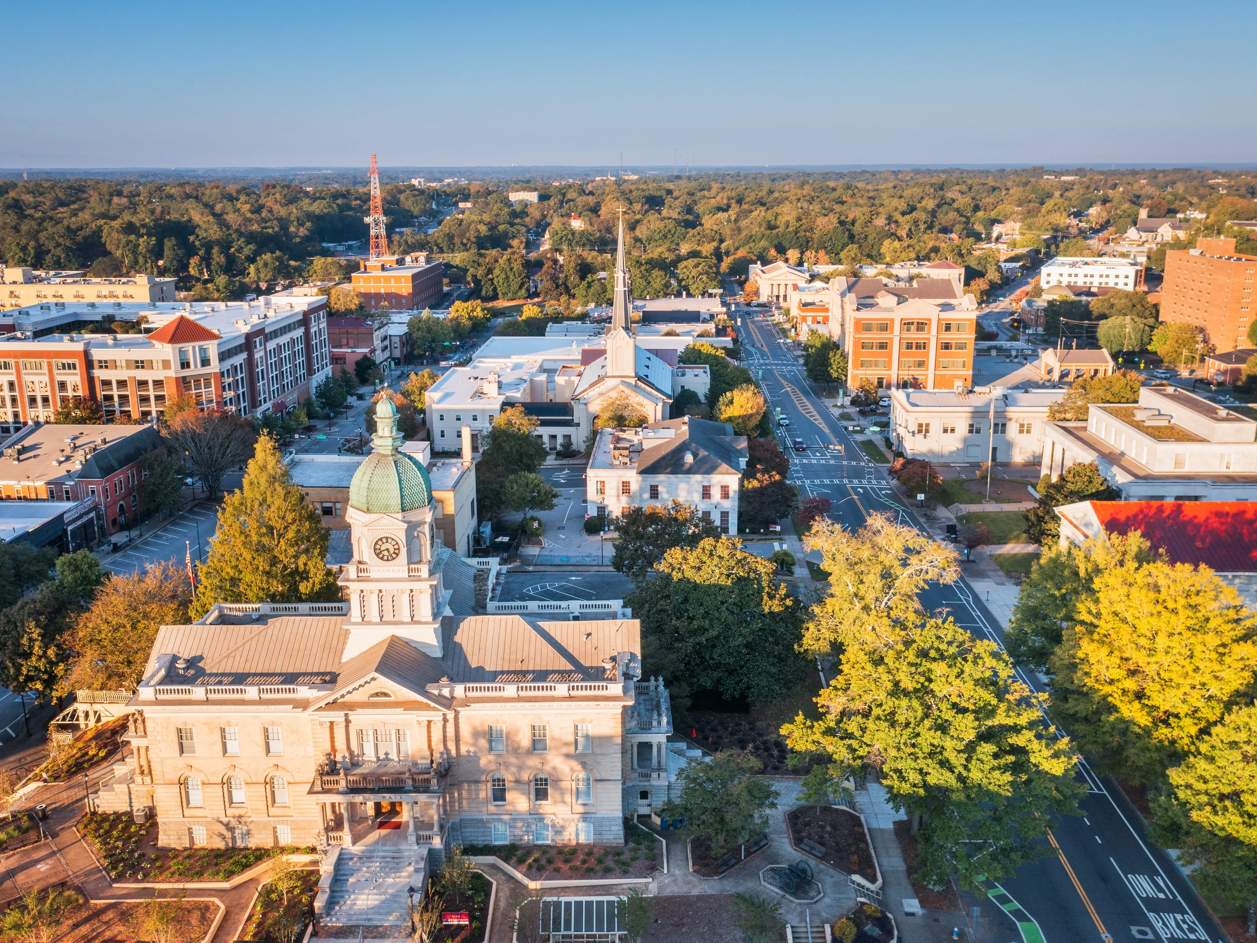 Athens, Georgia, USA at dawn.