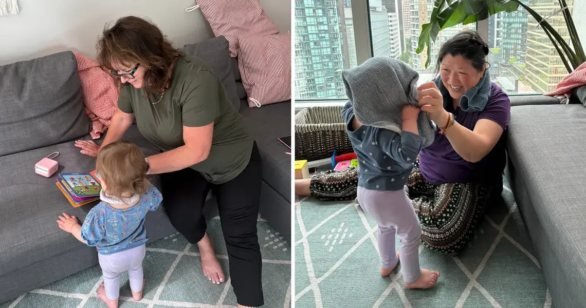 I work from home, and our family helps with childcare. We’re still putting our daughter in part-time day care.