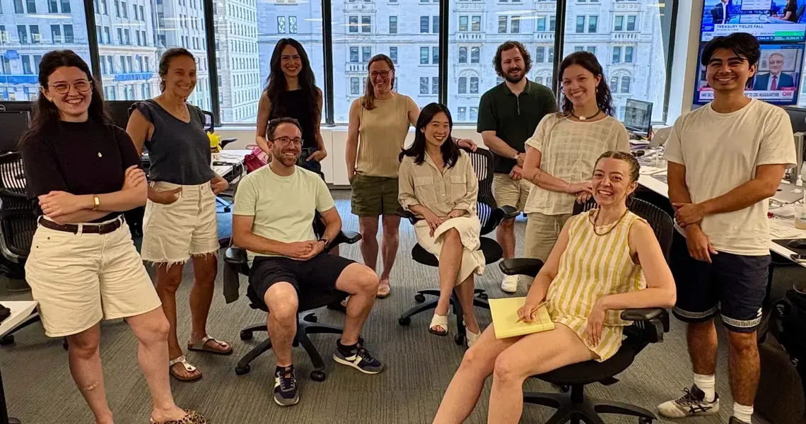 We wore shorts to the office. Our boss didn’t.