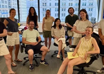 We wore shorts to the office. Our boss didn’t.