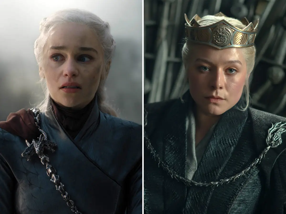 Daenerys Rhaenyra game of thrones house of the dragon thumbnail