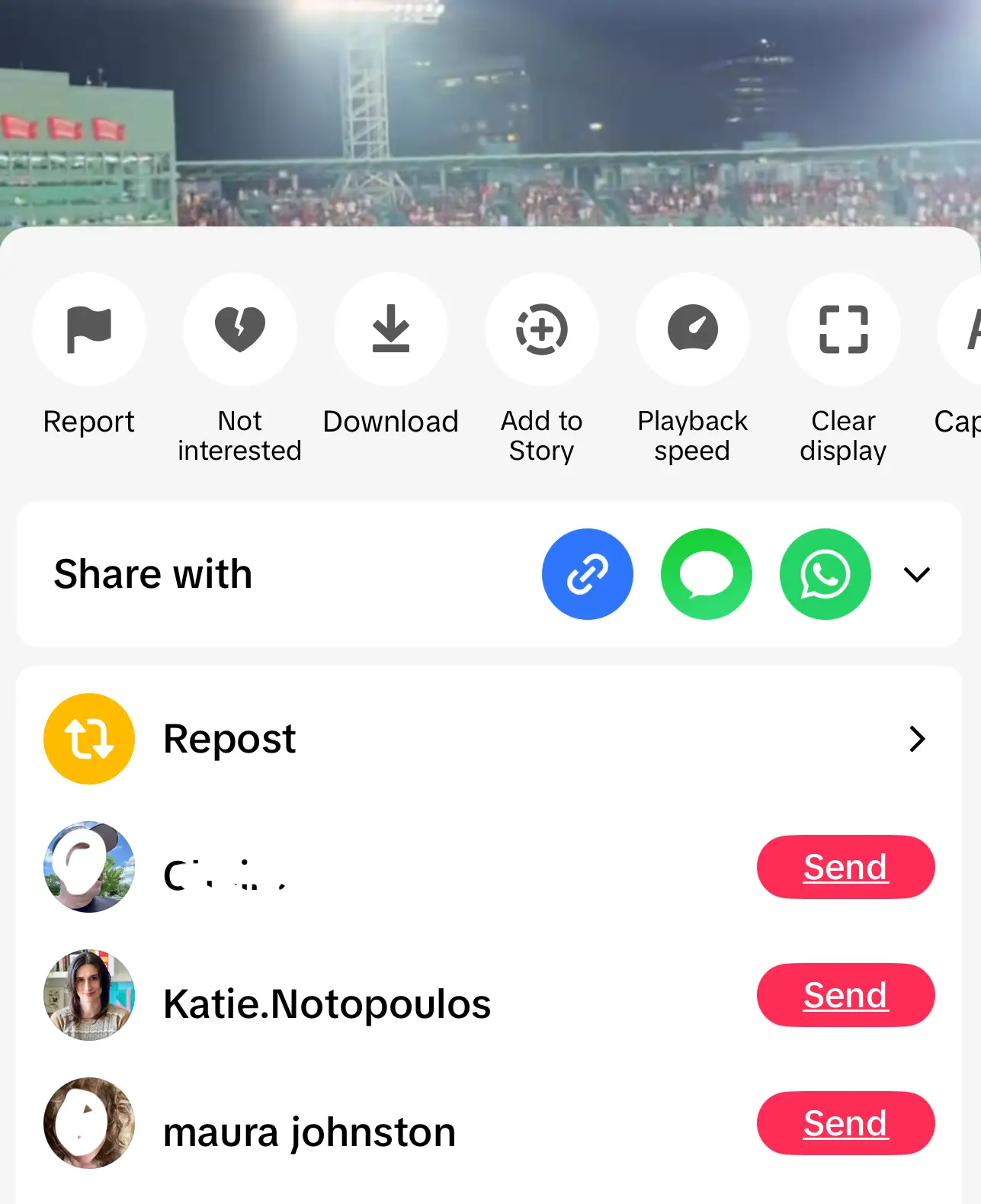 how i send vdieos in tiktok