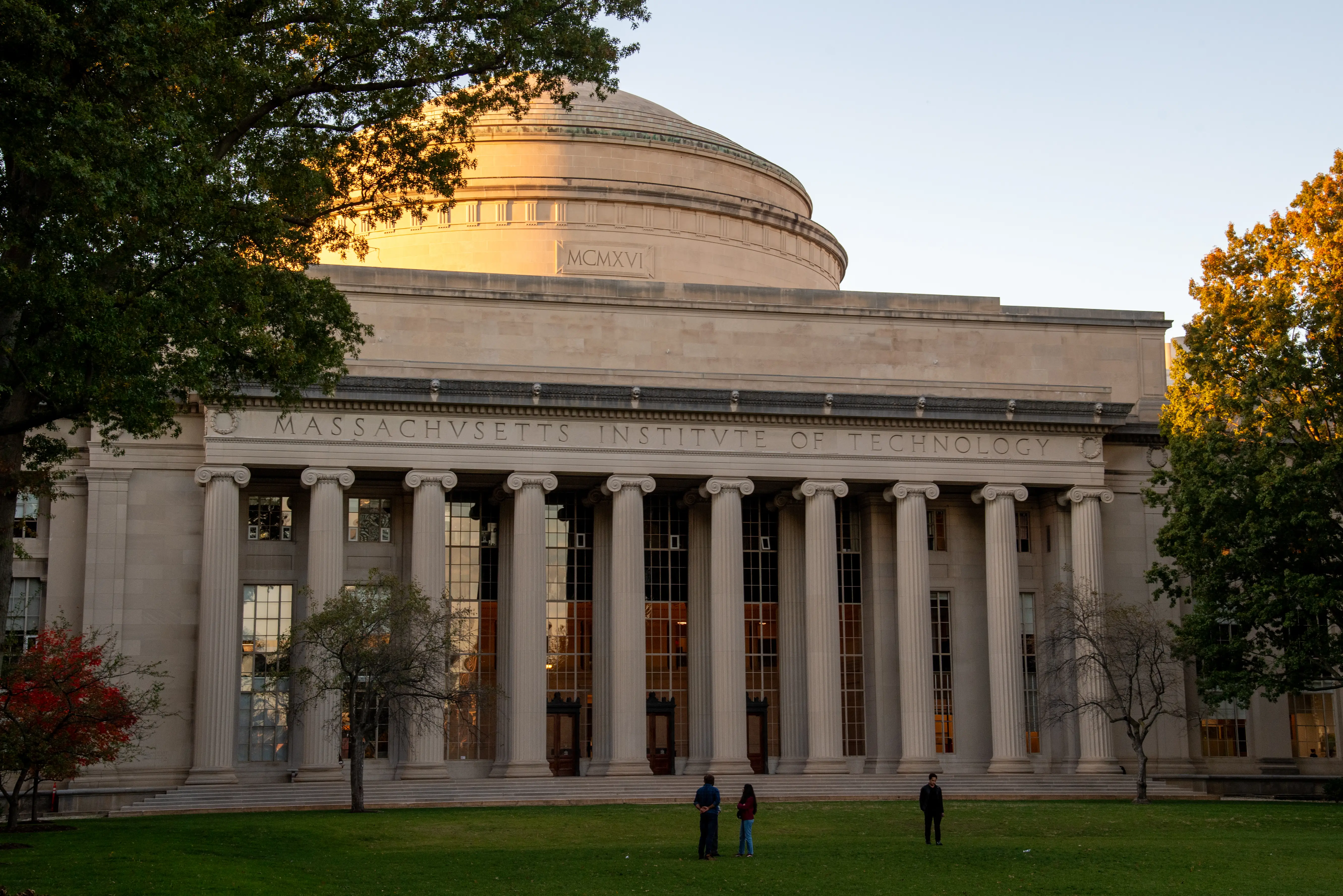 A general view of the exterior of The Great Dome on October 21, 2025, at the Massachusetts Institute of Technology (MIT) campus in Cambridge, MA.
