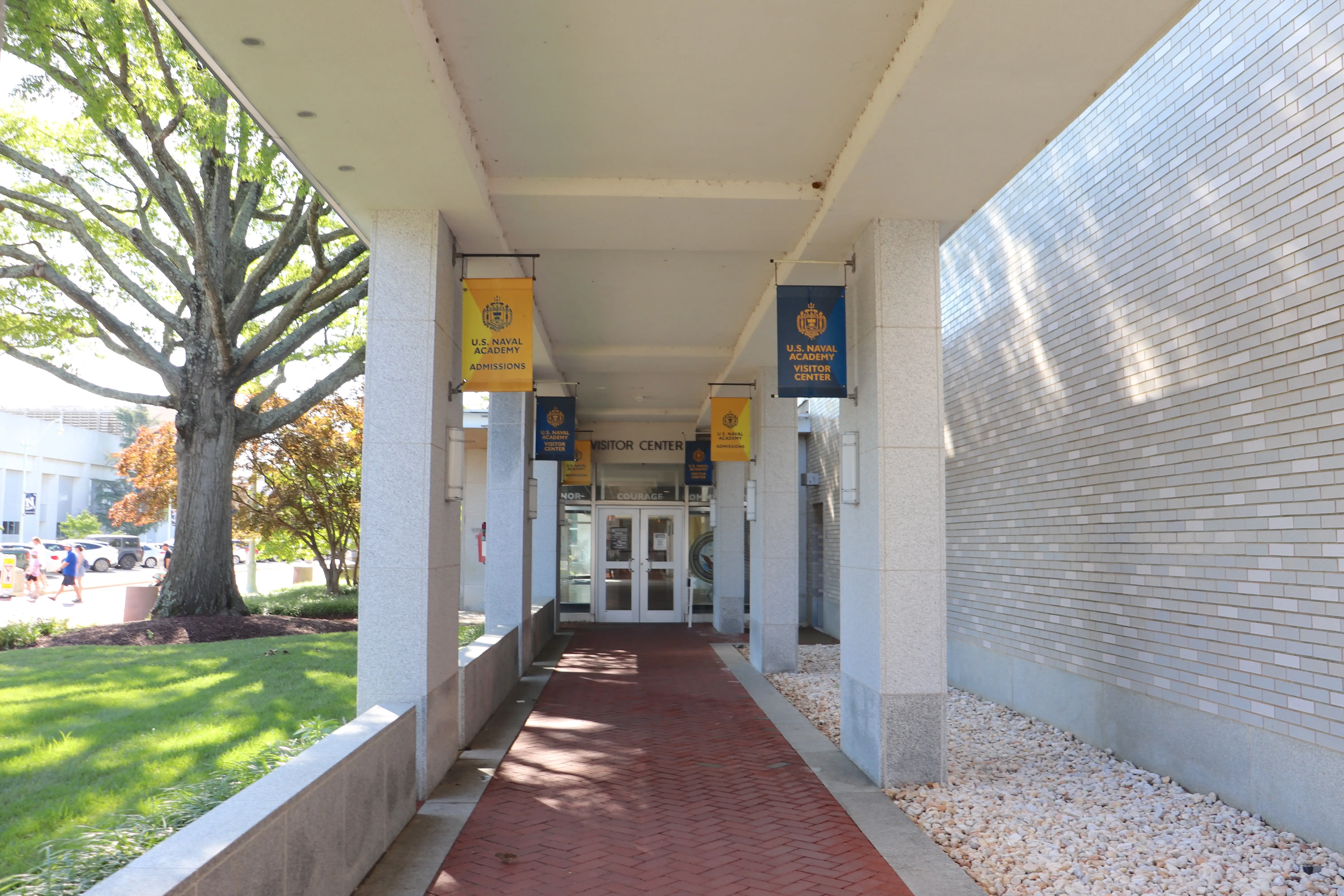 The Armel-Leftwich Visitor Center at the US Naval Academy.