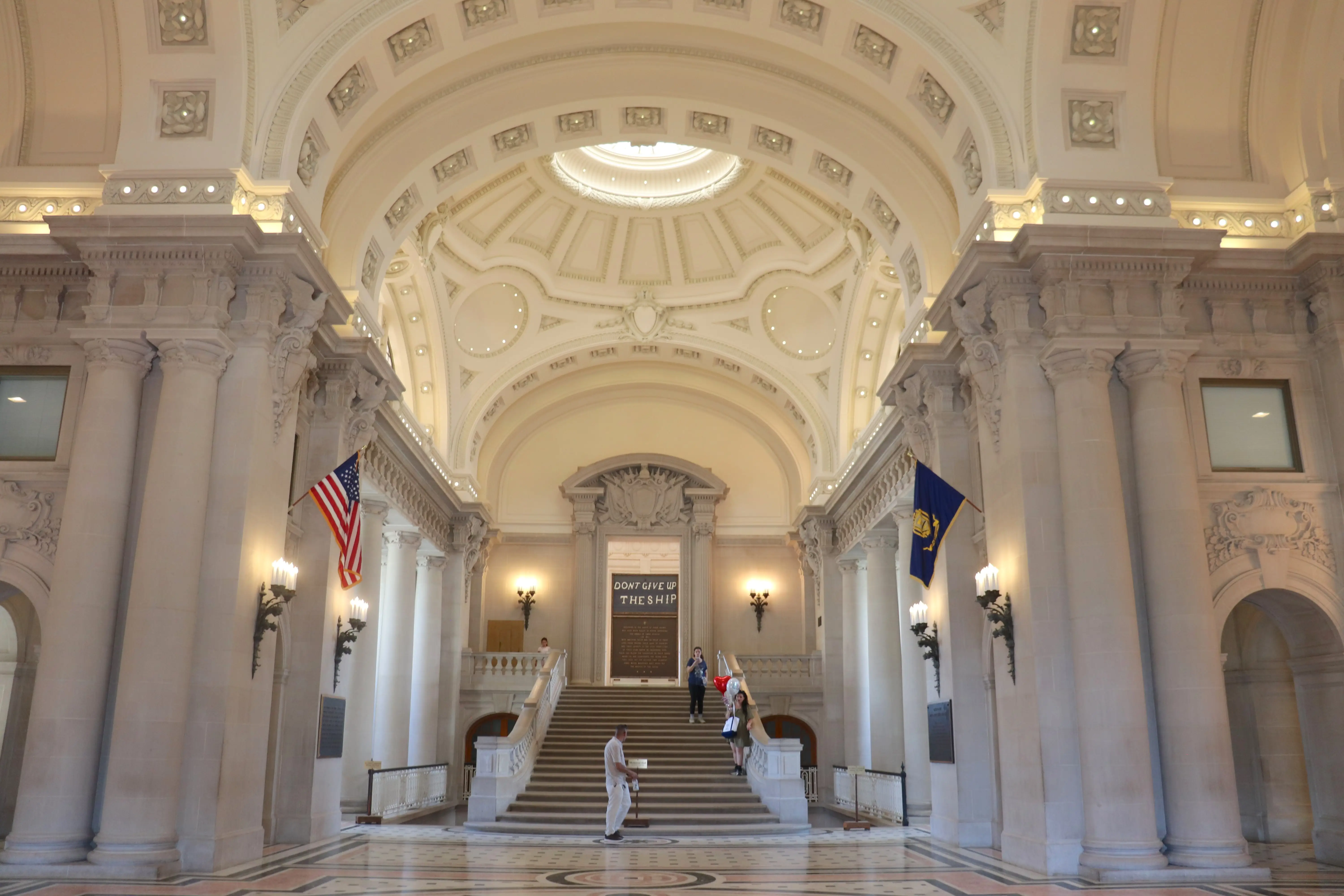 Inside Bancroft Hall.
