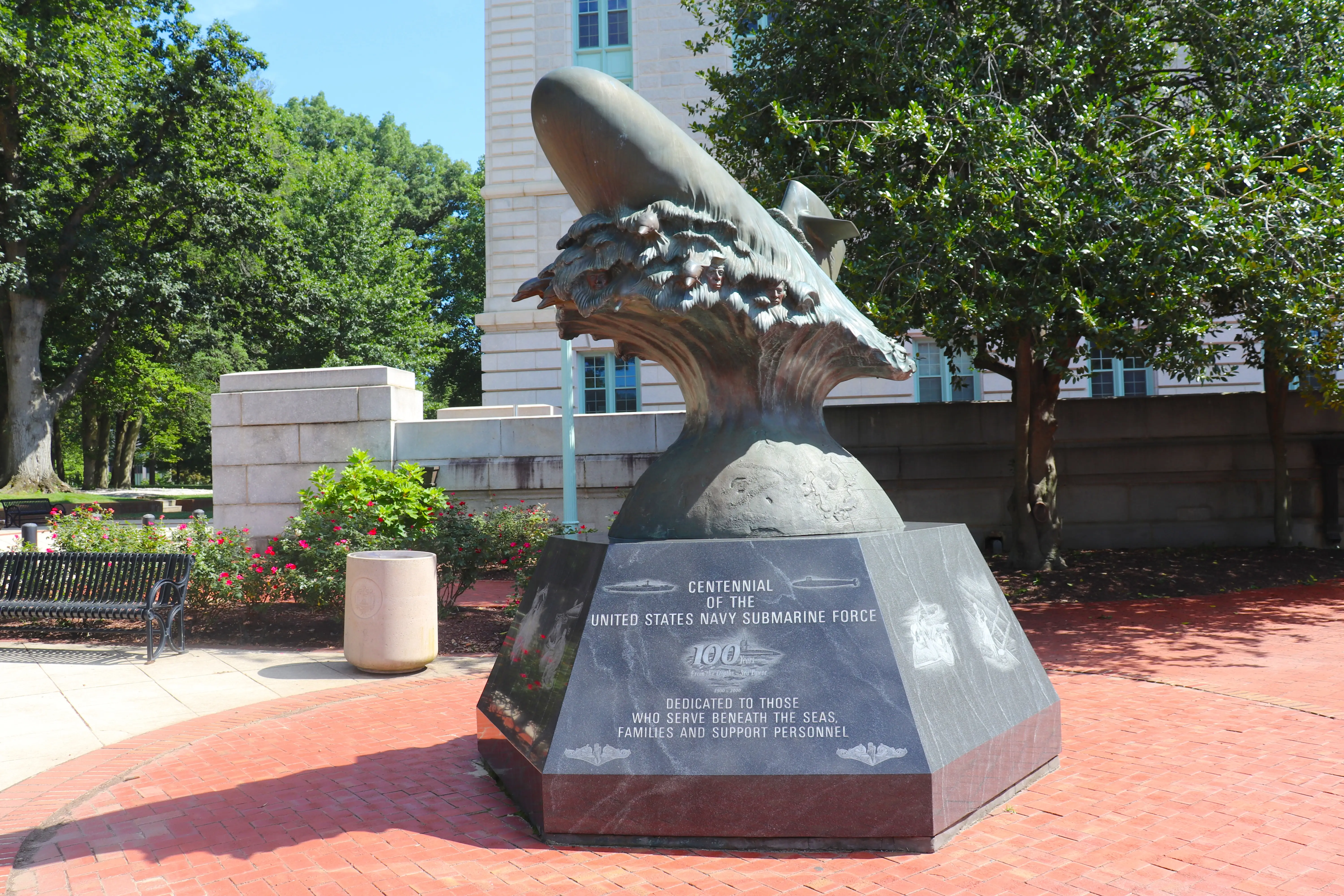 A monument honoring the Submarine Force.