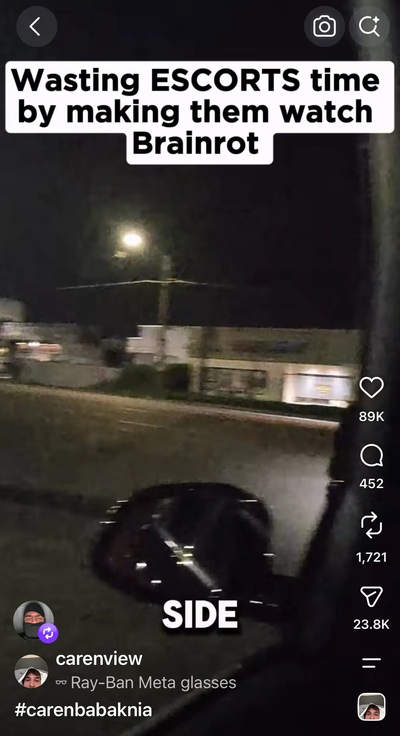 screenshot of  instagram video