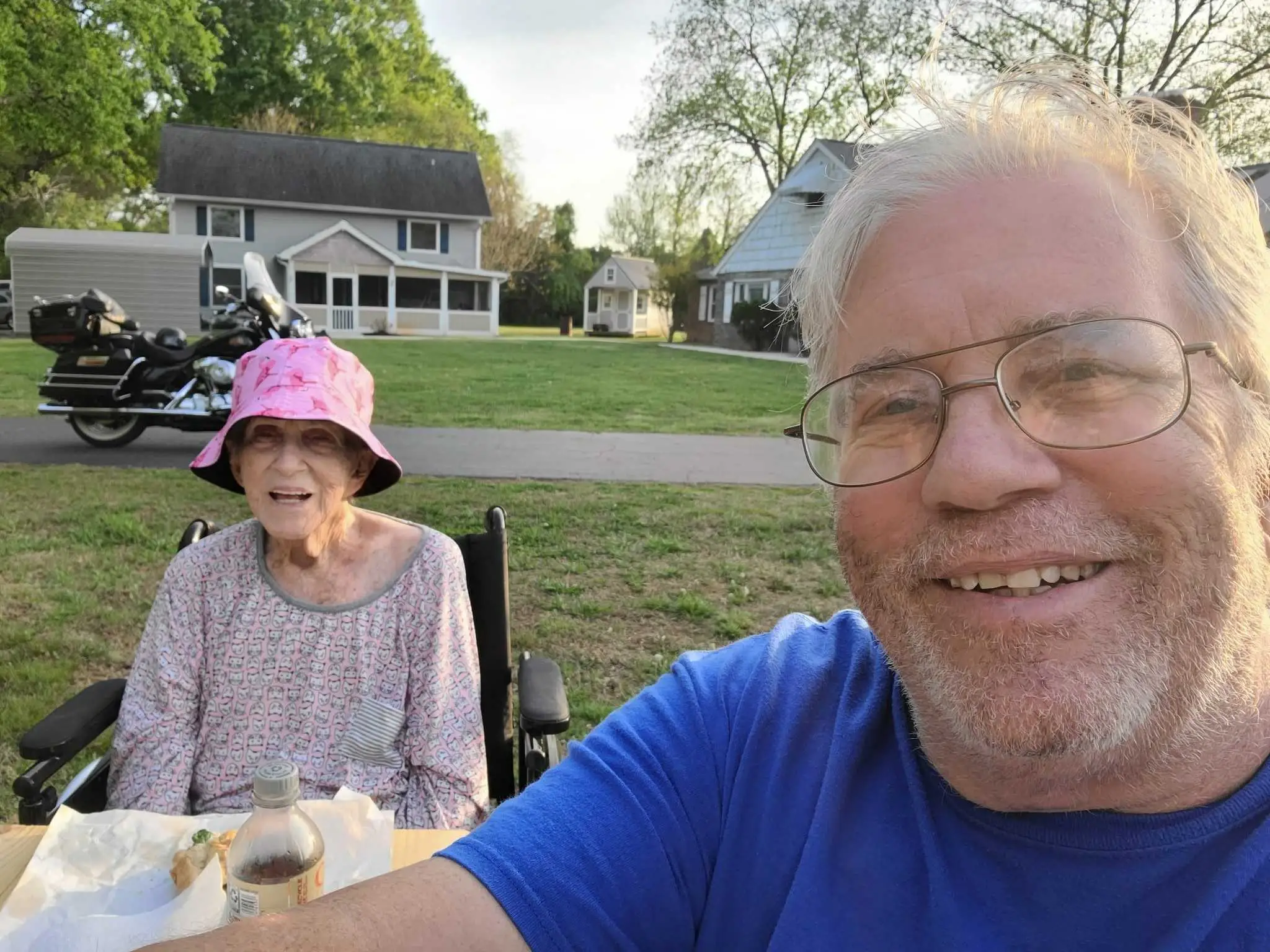 Michael Cornell with his mother