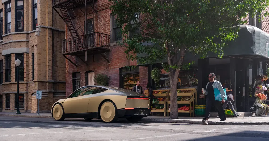 Tesla built a Starlink internet dish into its Cybercab robotaxi
