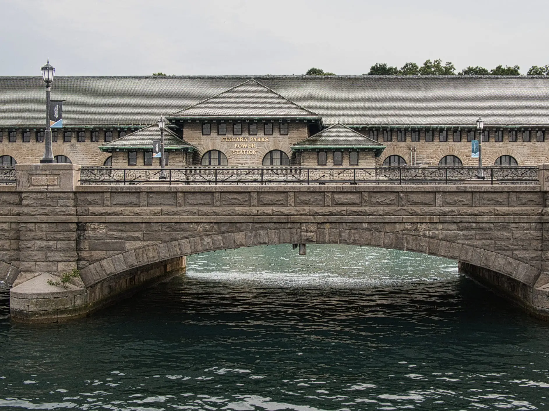 The exterior of Niagara Parks Power Station.