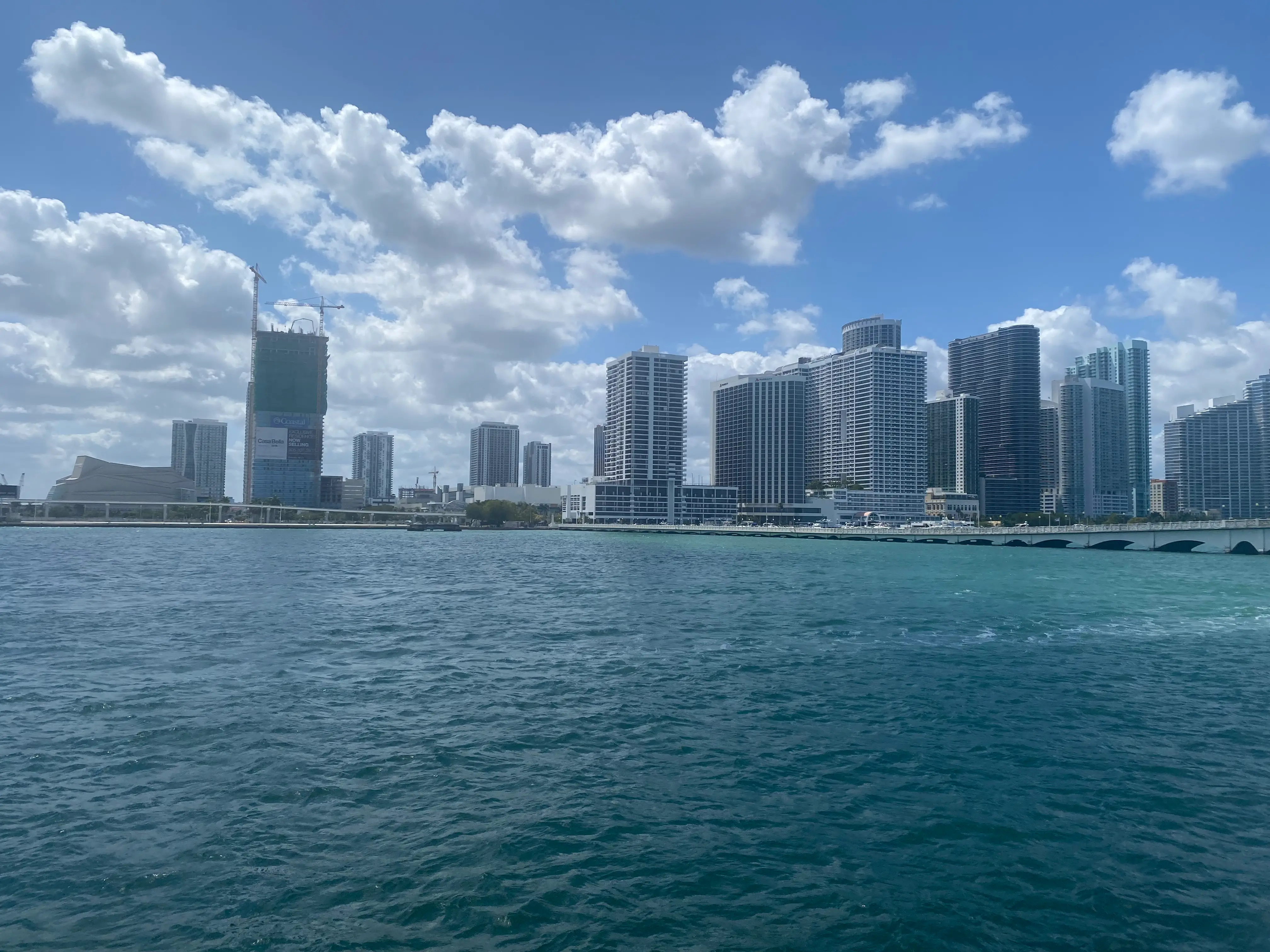Skyscrapers on Miami skyline