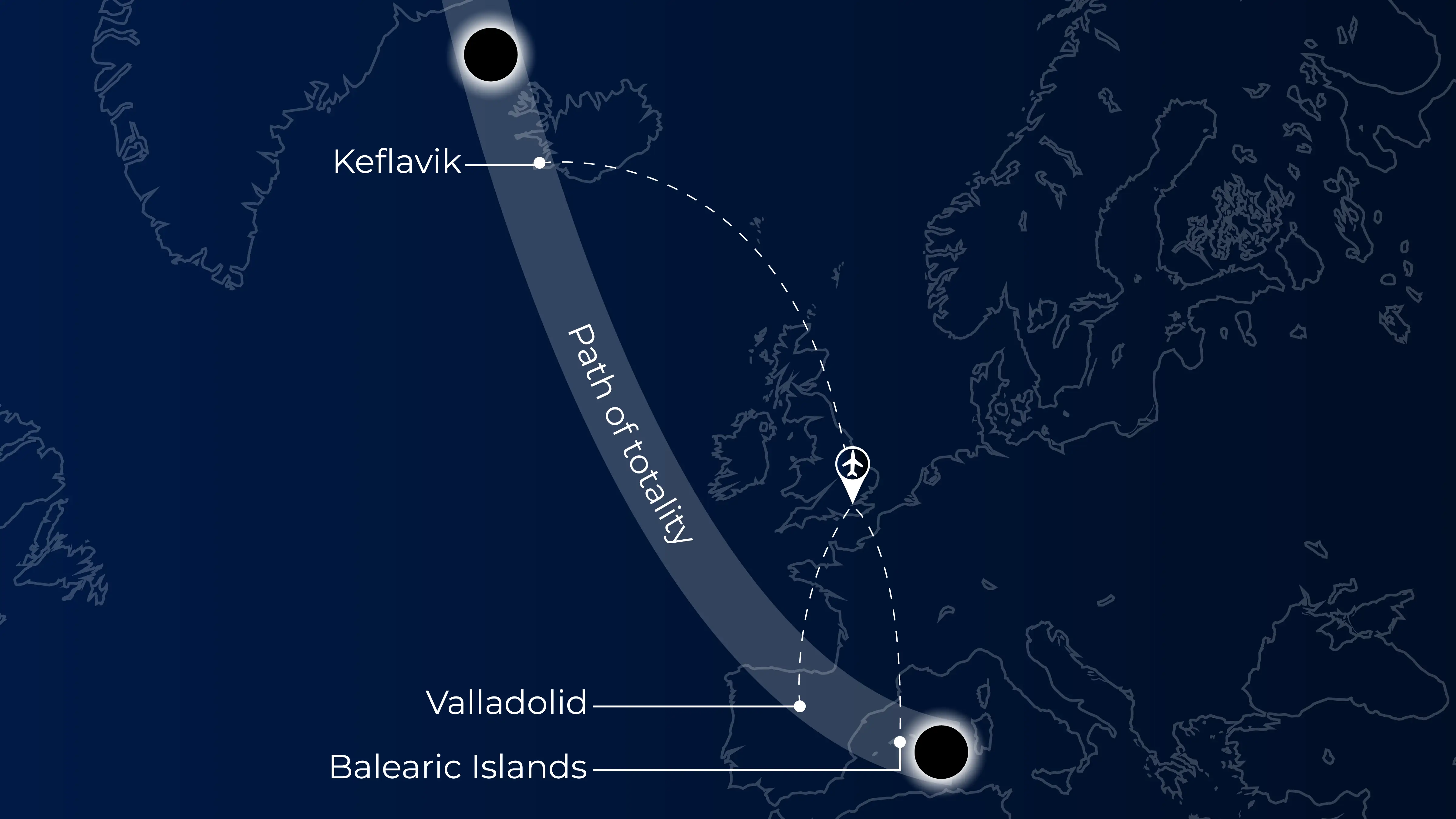 Path of totality.