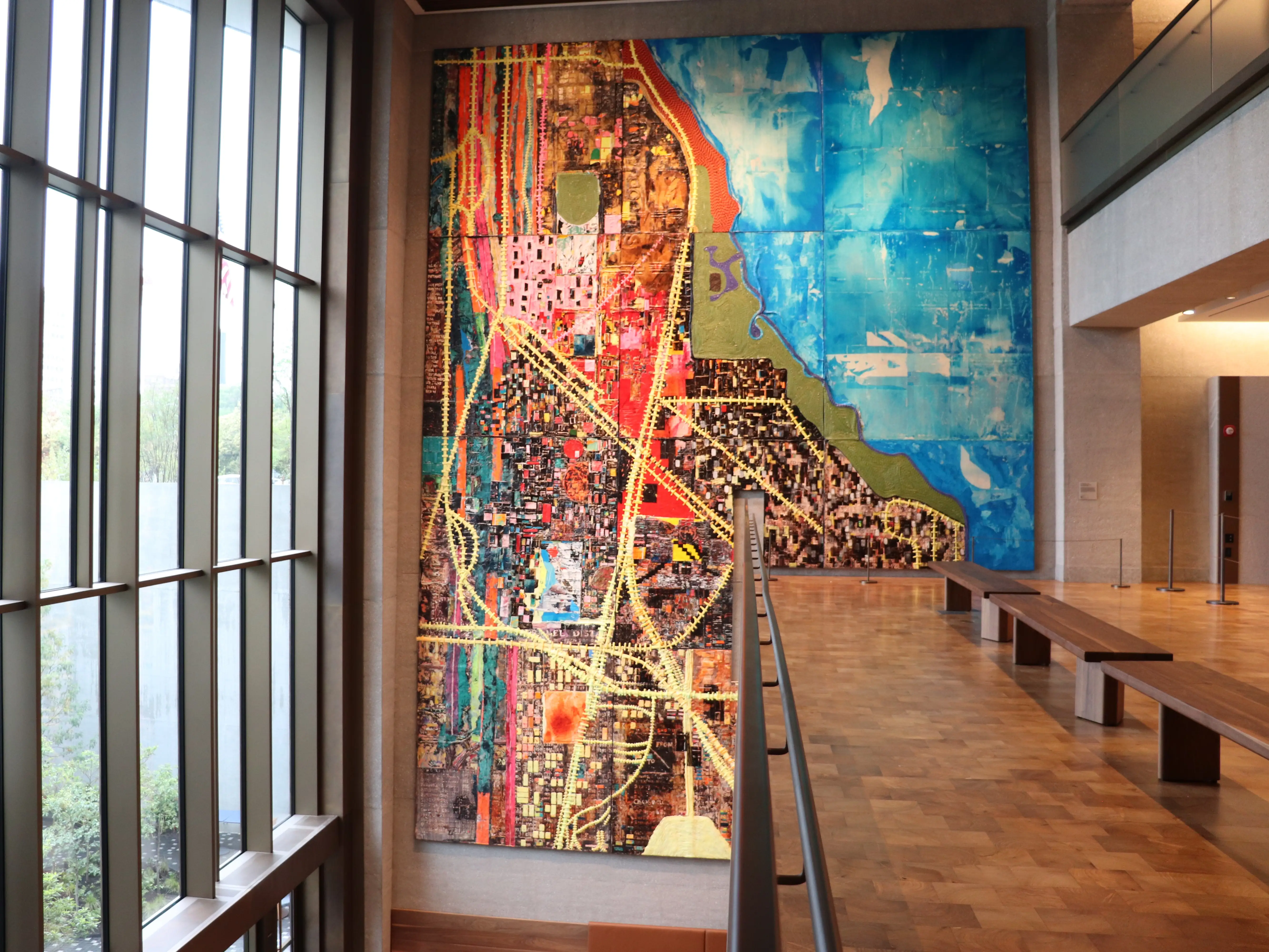Mural at the Obama Presidential Center in Chicago
