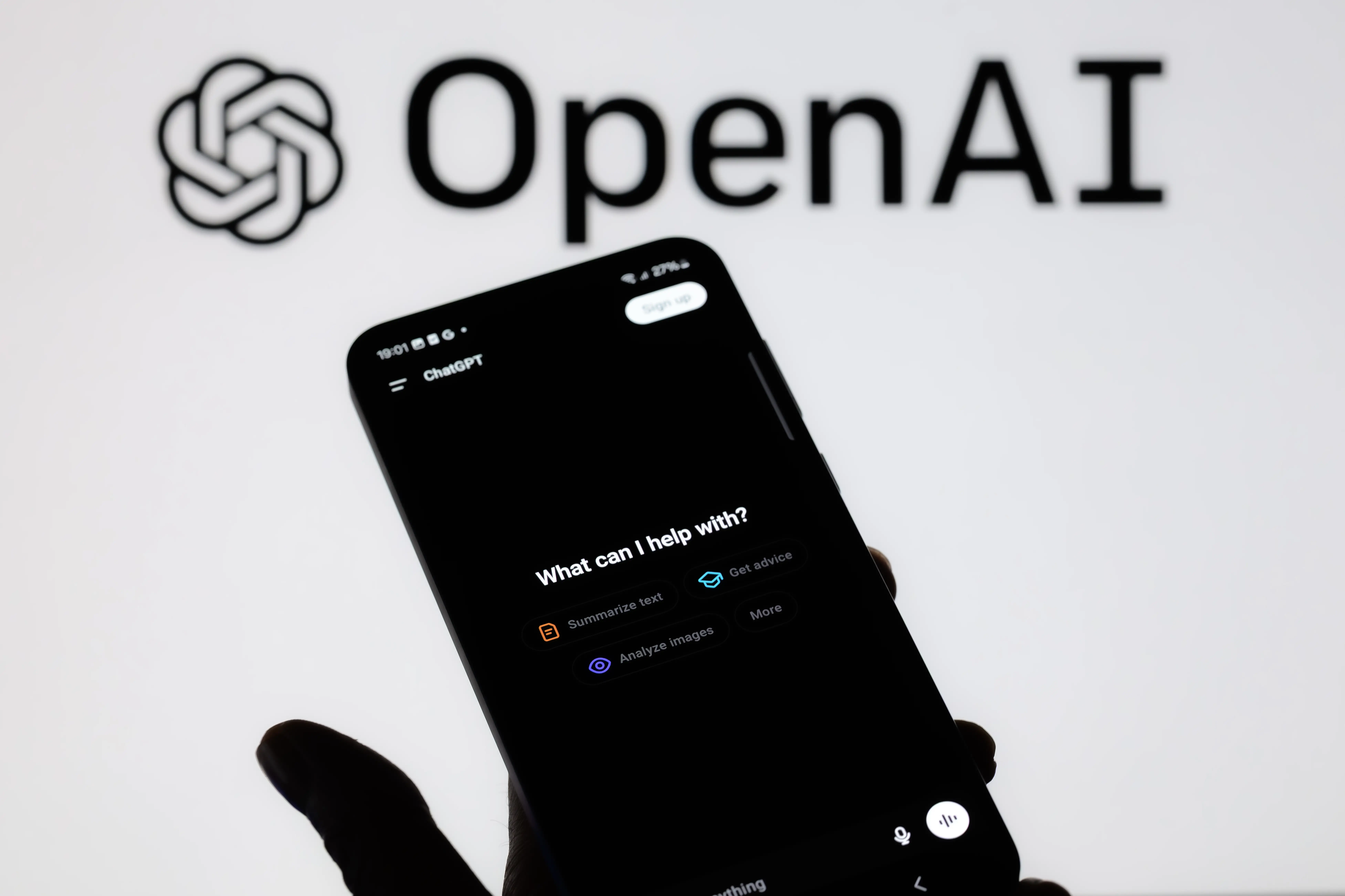 The OpenAI - ChatGPT application is displayed on a mobile phone. OpenAI announces GPT-5, its latest and most advanced AI model, in Brussels, Belgium, on August 7, 2025. (Photo by Jonathan Raa/NurPhoto via Getty Images)