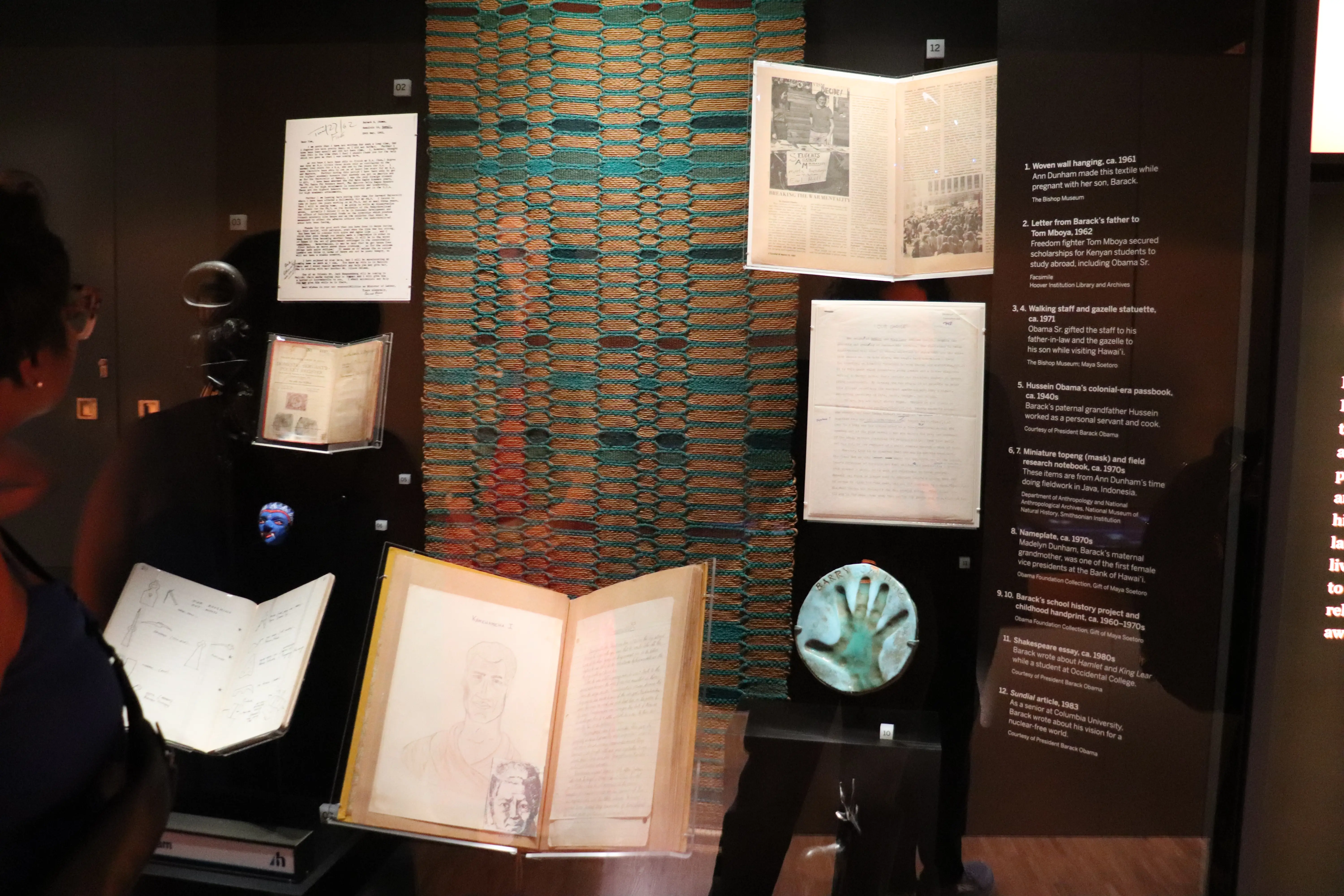 Barack Obama family keepsakes at the Obama Presidential Center in Chicago
