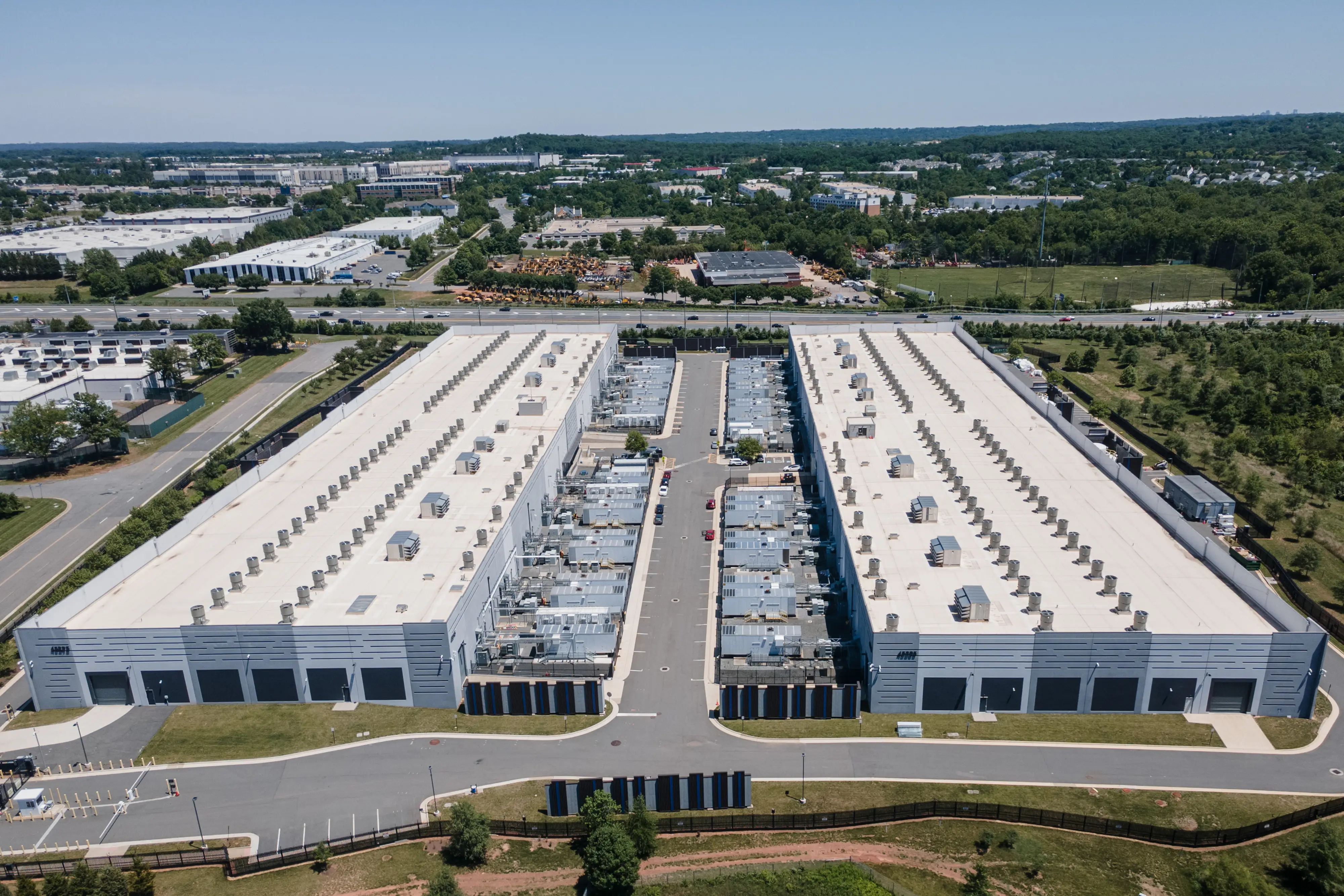 An AWS data center in Sterling, Virginia