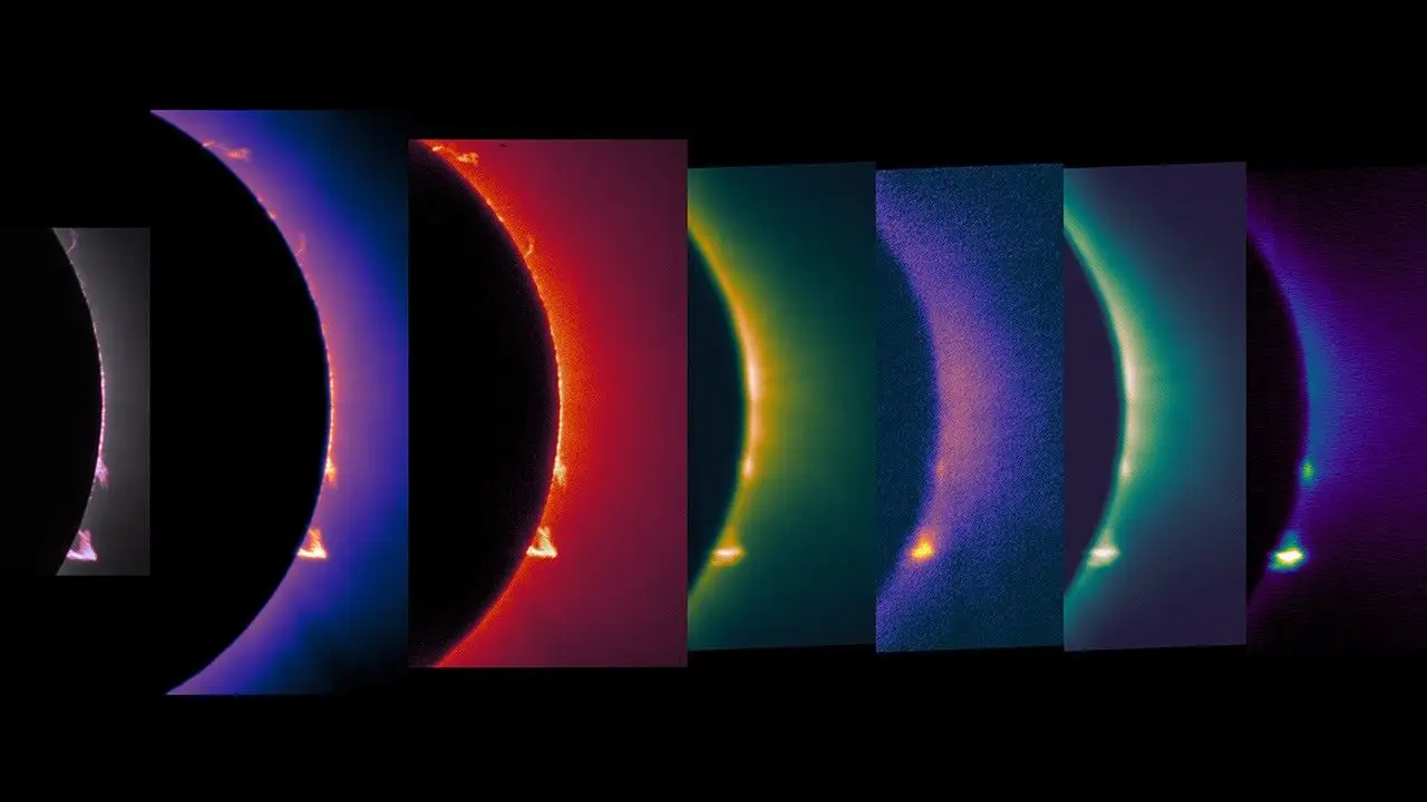 NASA photos of the 2024 eclipse.