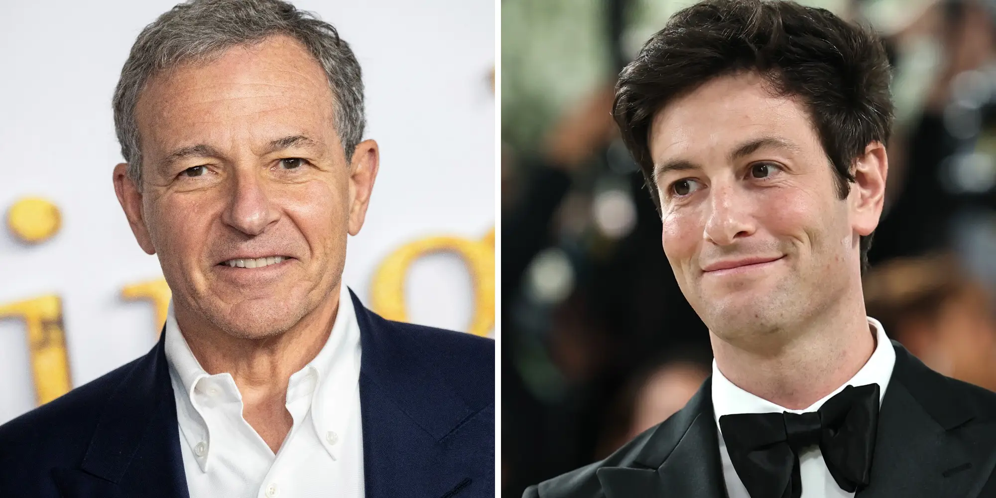 A composite image of Bob Iger and Josh Kushner