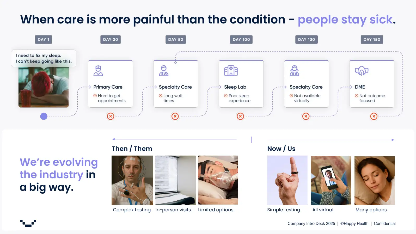 When care is more painful than the condition - people stay sick.
