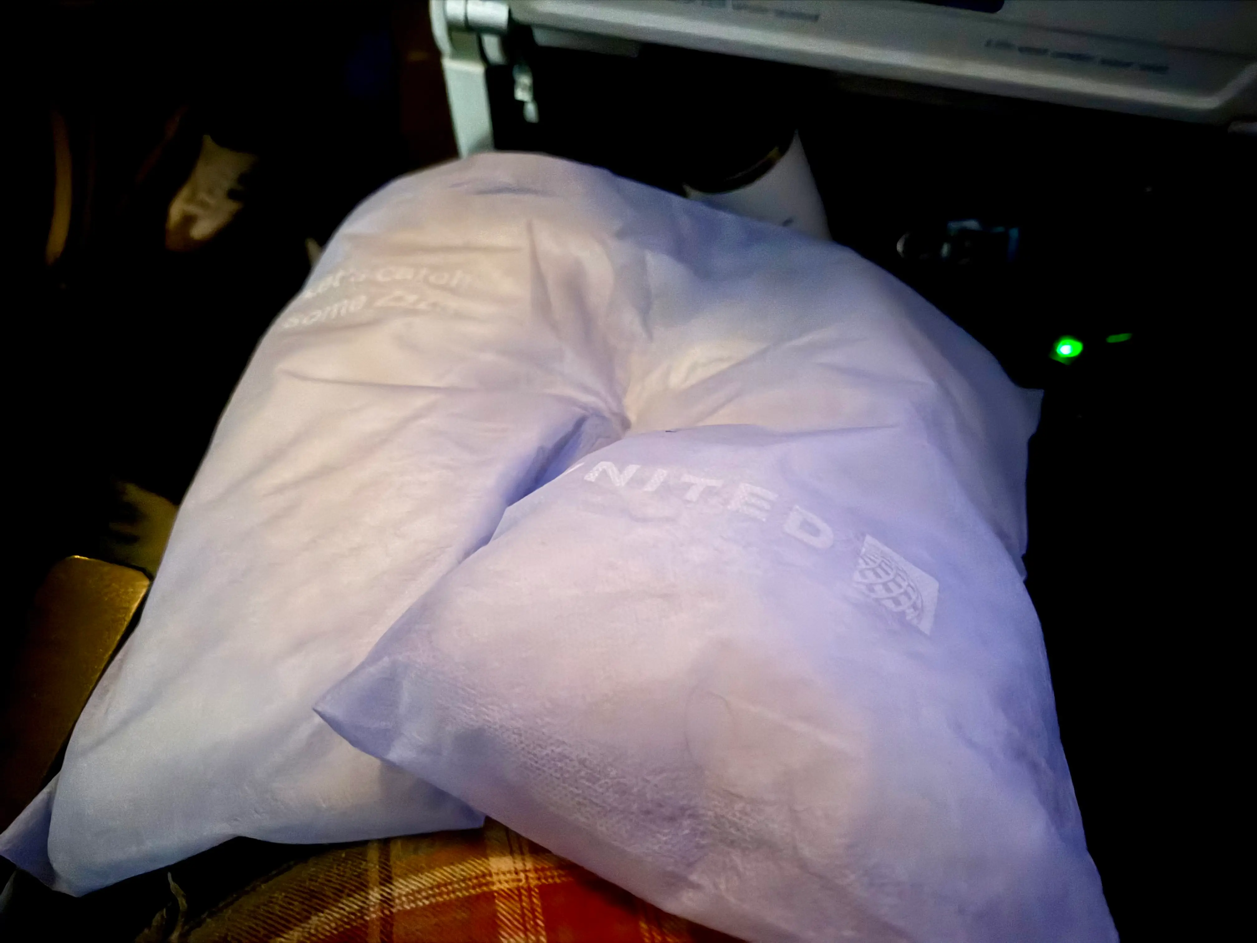 The neck pillow on United.