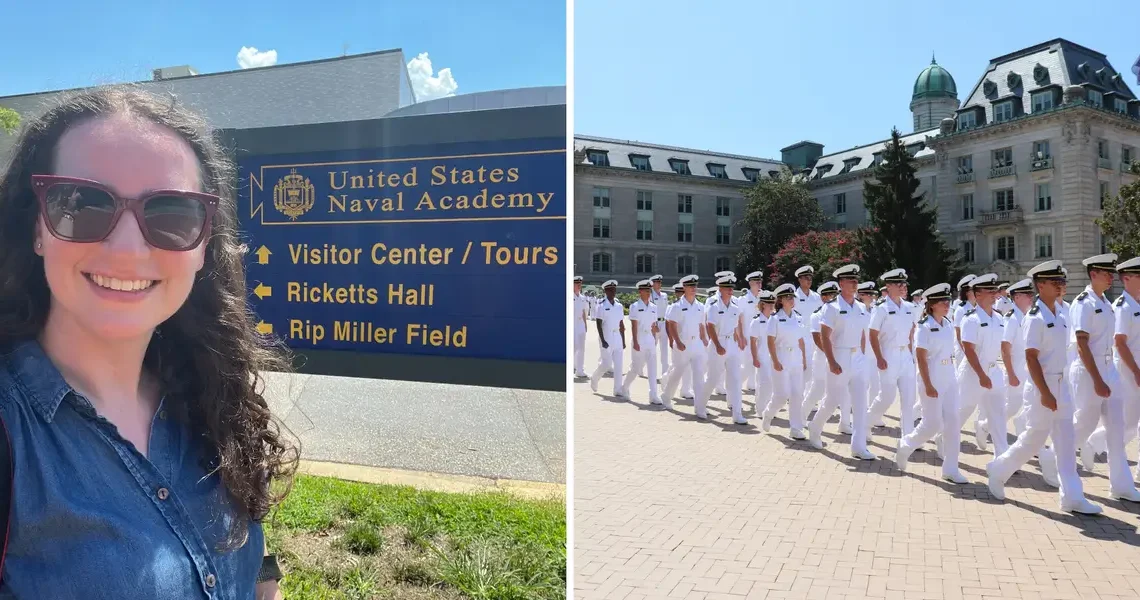 I visited the elite United States Naval Academy in Annapolis. An 8-minute ceremony gave me goosebumps.