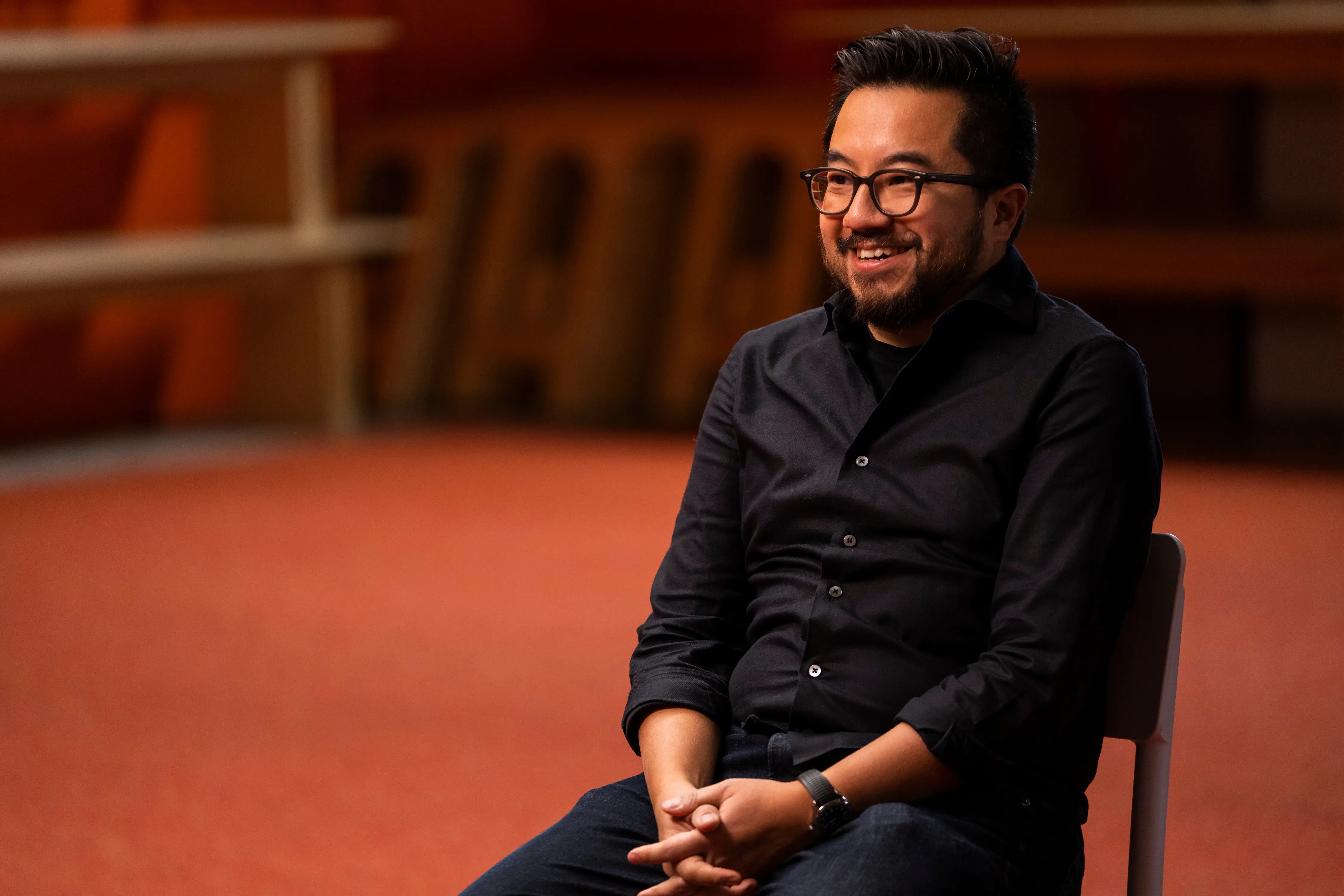 Y Combinator CEO Garry Tan is pictured.