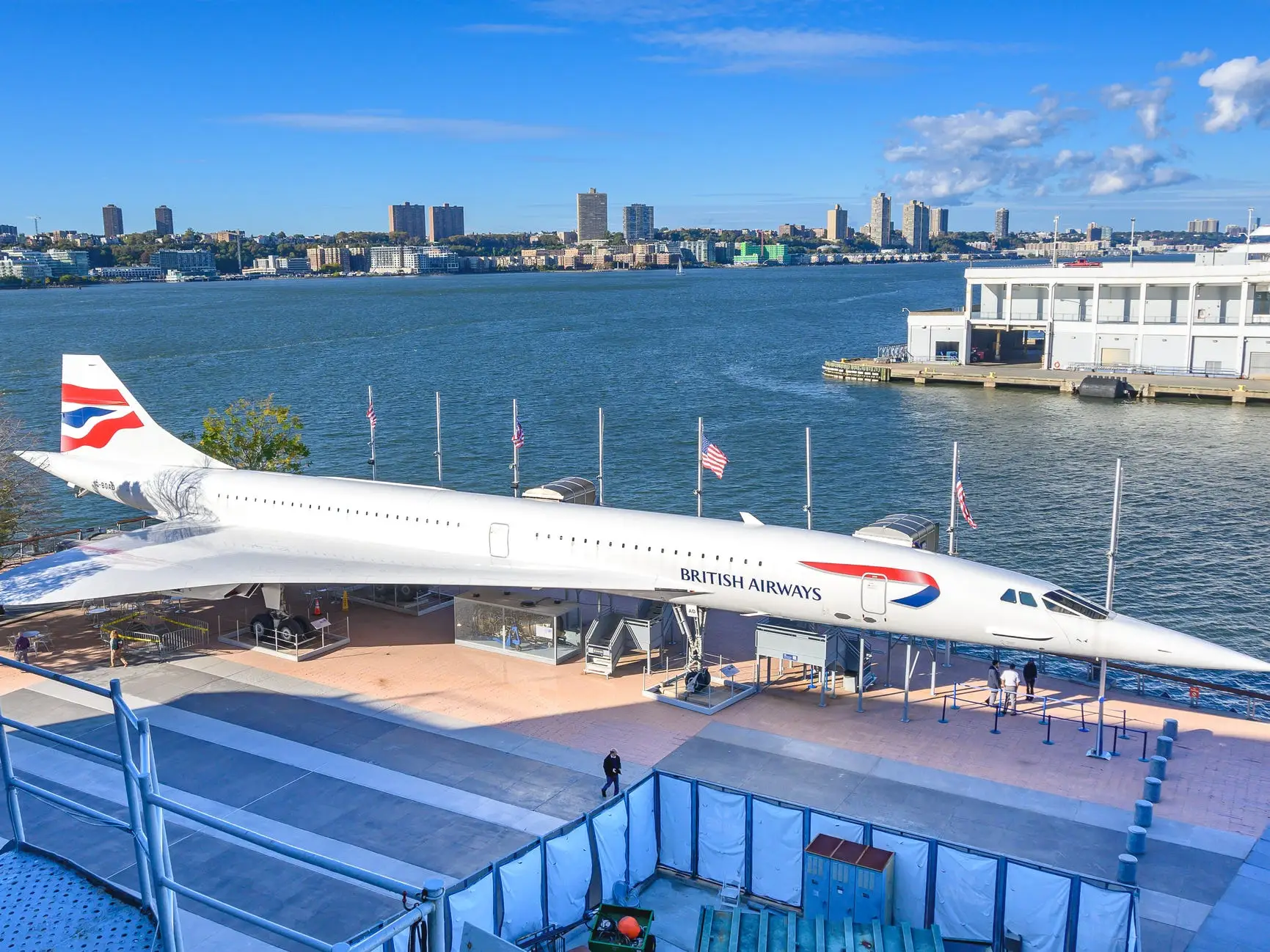 A Concorde plane at the Intrepid Museum.