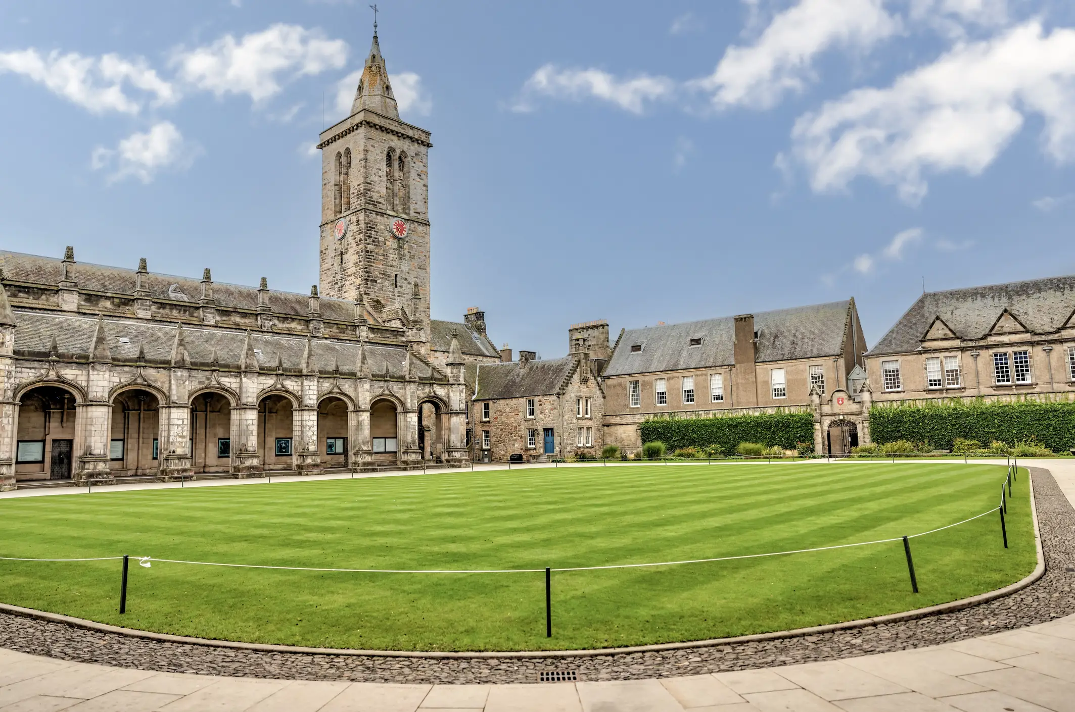 St Salvator's Chapel by the quadrange at the University of St Andrews.