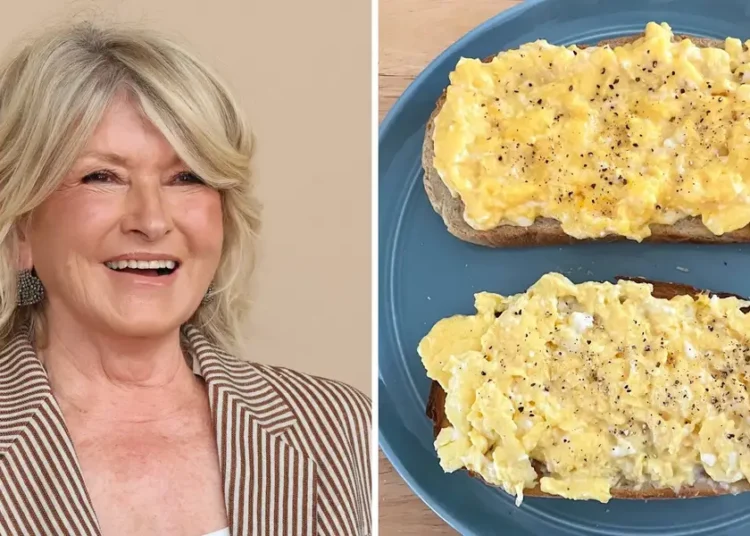 I tried Martha Stewart’s hack for making the ‘best scrambled eggs in the whole world.’ They were deliciously creamy.