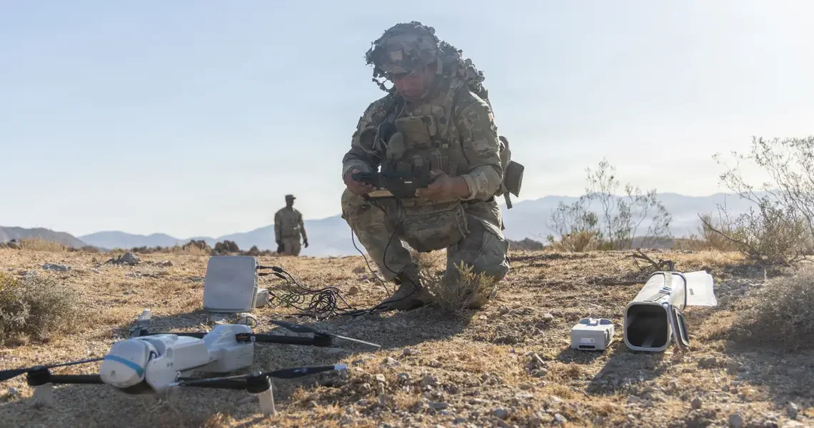 Out in the desert, US soldiers have been working out what it takes to keep their drones moving in punishing conditions