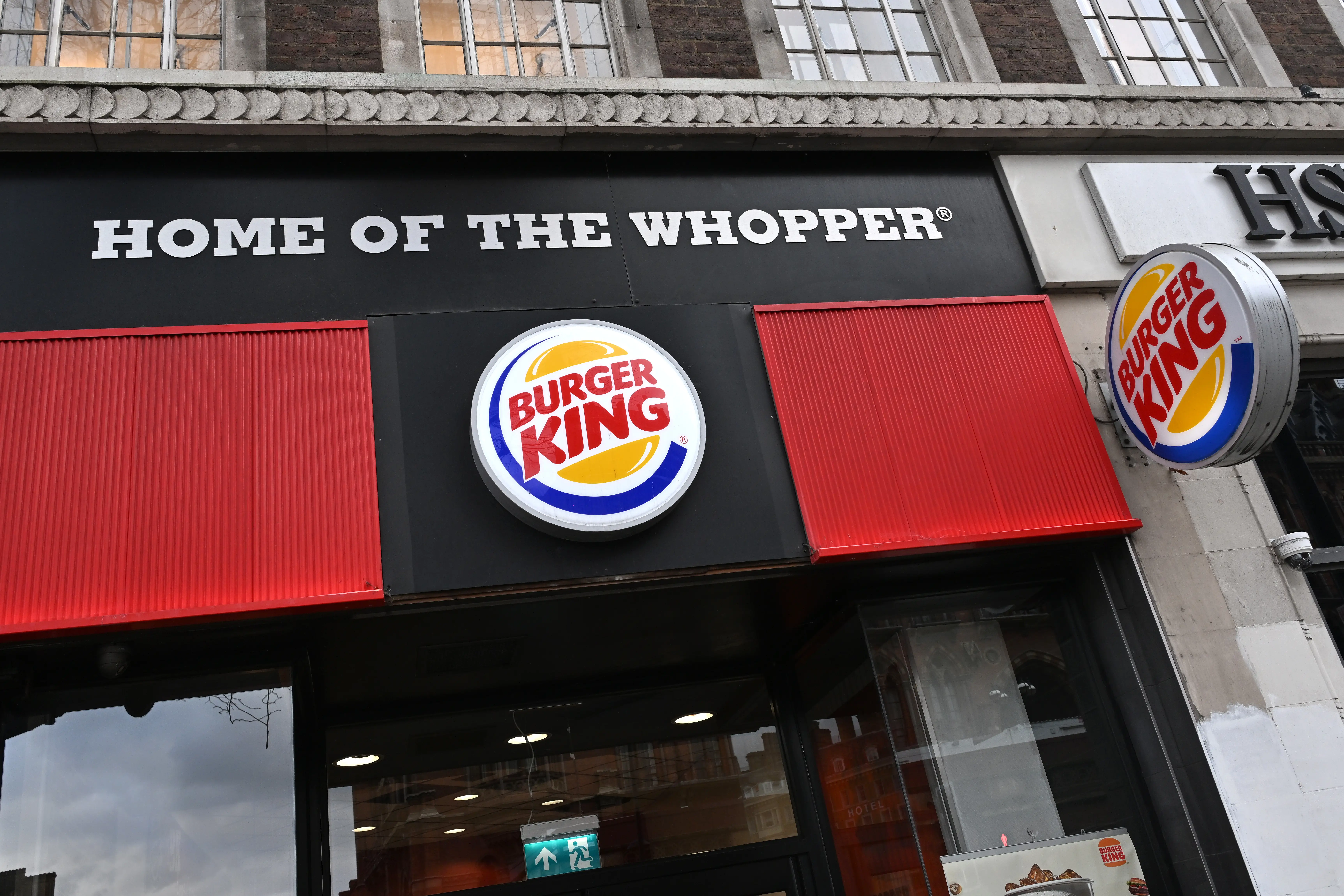 A Burger King restaurant in London