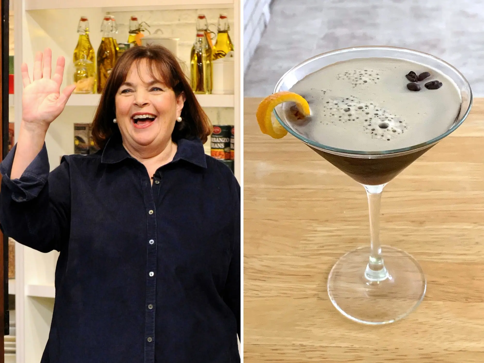 Ina Garten and her espresso martini