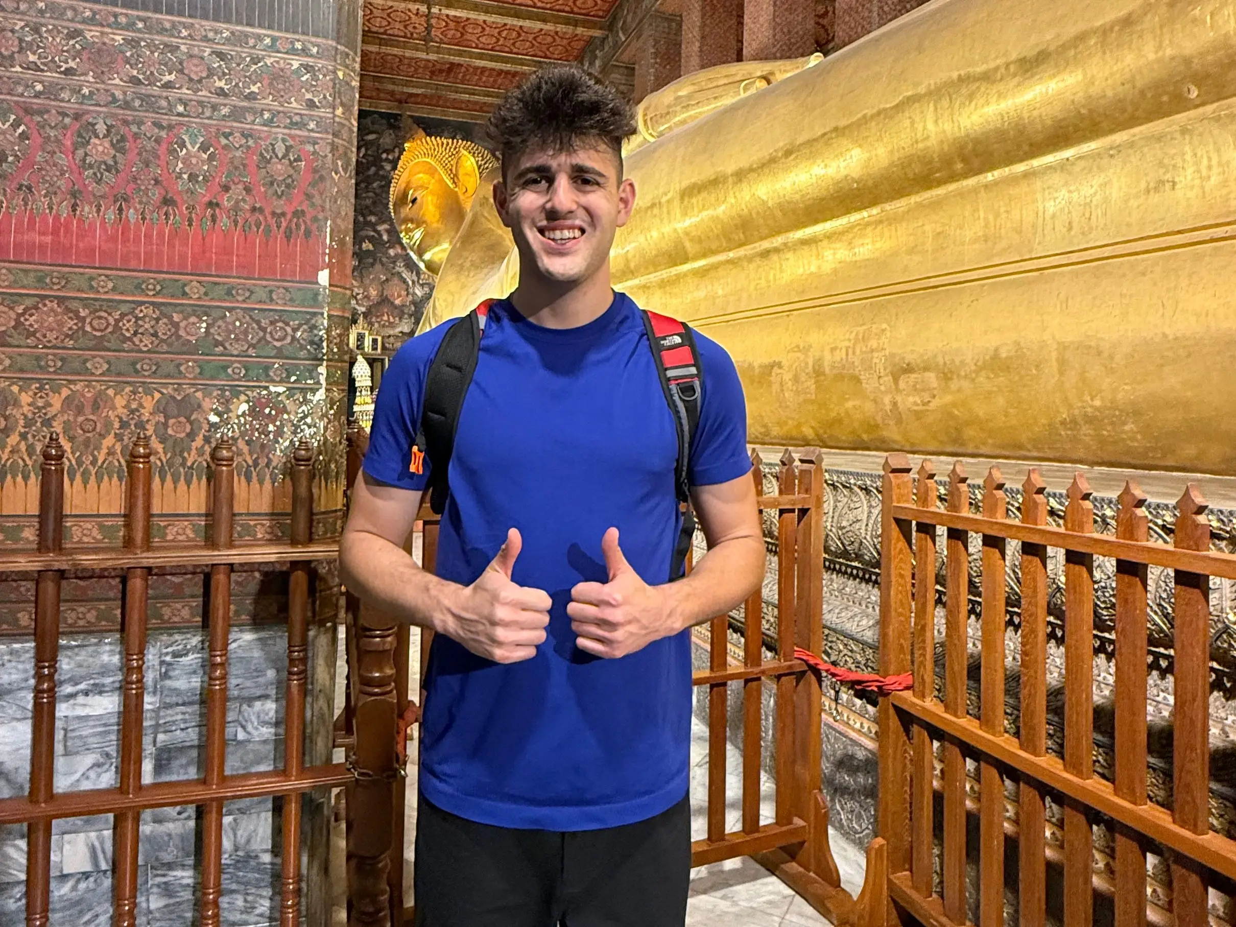 Man giving two thumbs up