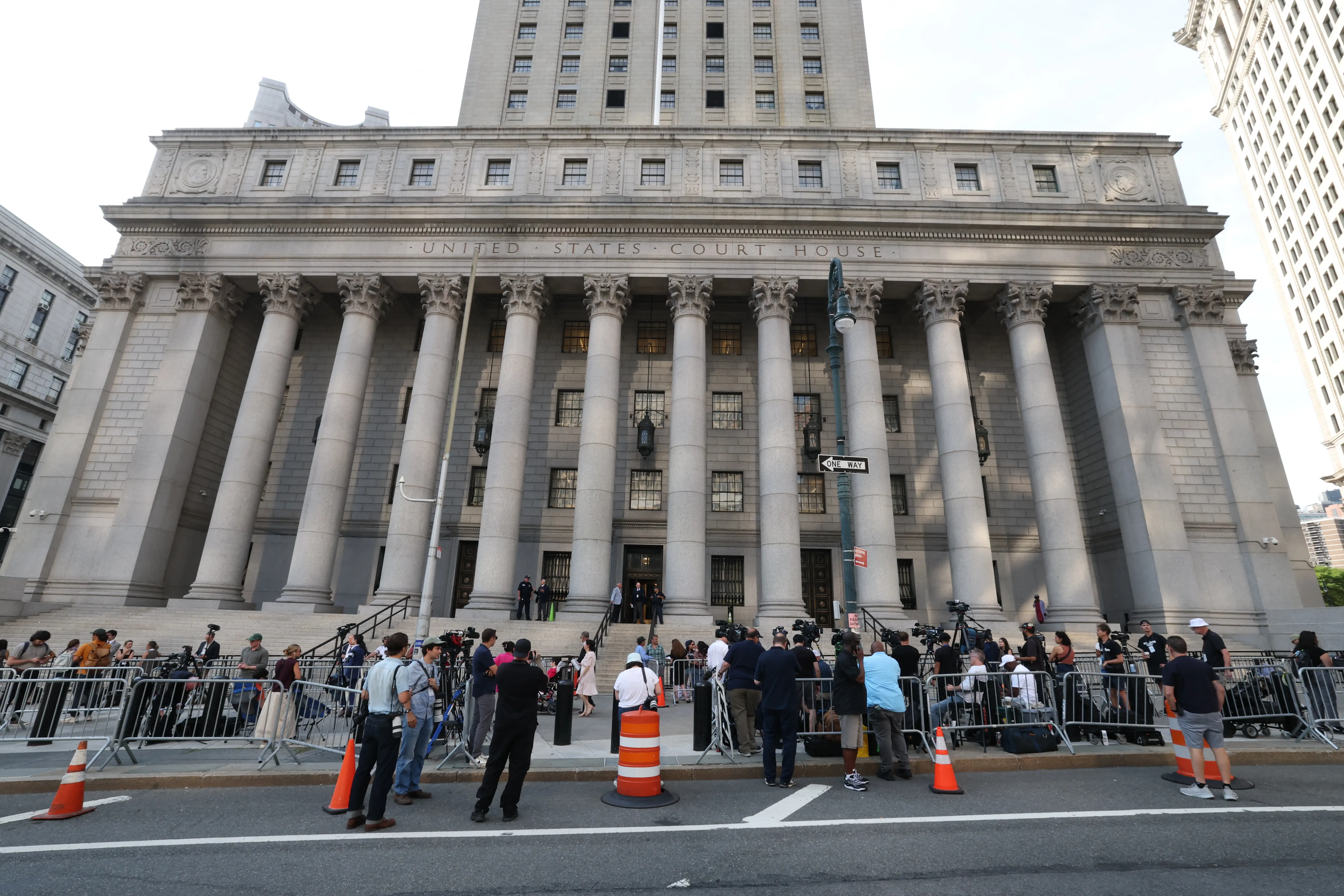 Manhattan federal court, where Luigi Mangione appeared on Friday, August 14, 2026.