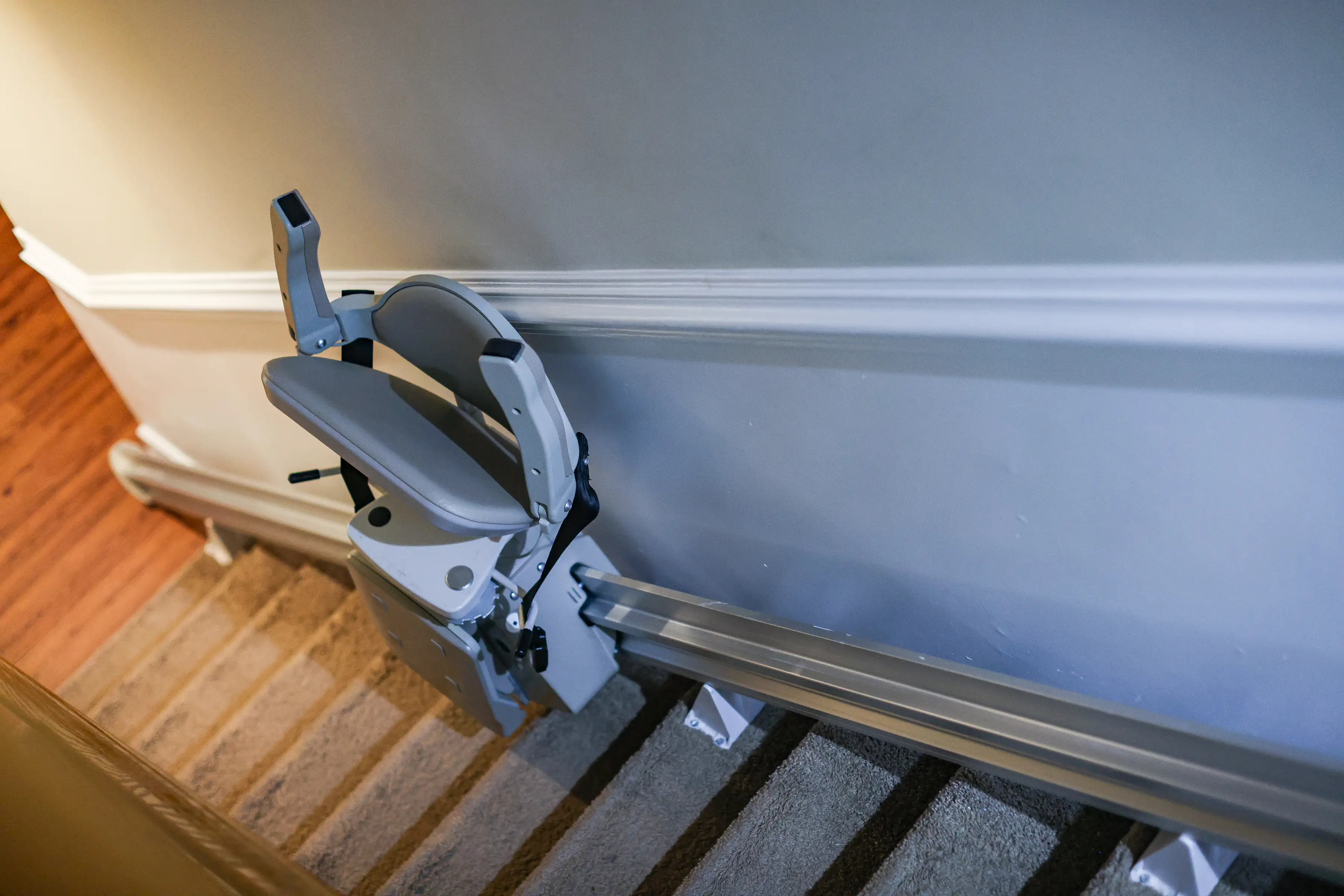 A stairlift was installed in the home of Tamara Johnson and her husband after he suffered a stroke