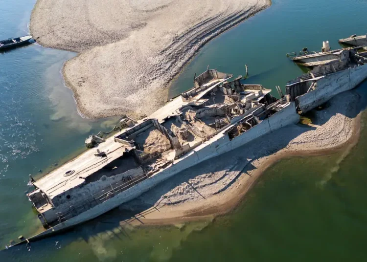 See the long-lost relics unearthed by Europe’s drying rivers amid the summer heat wave