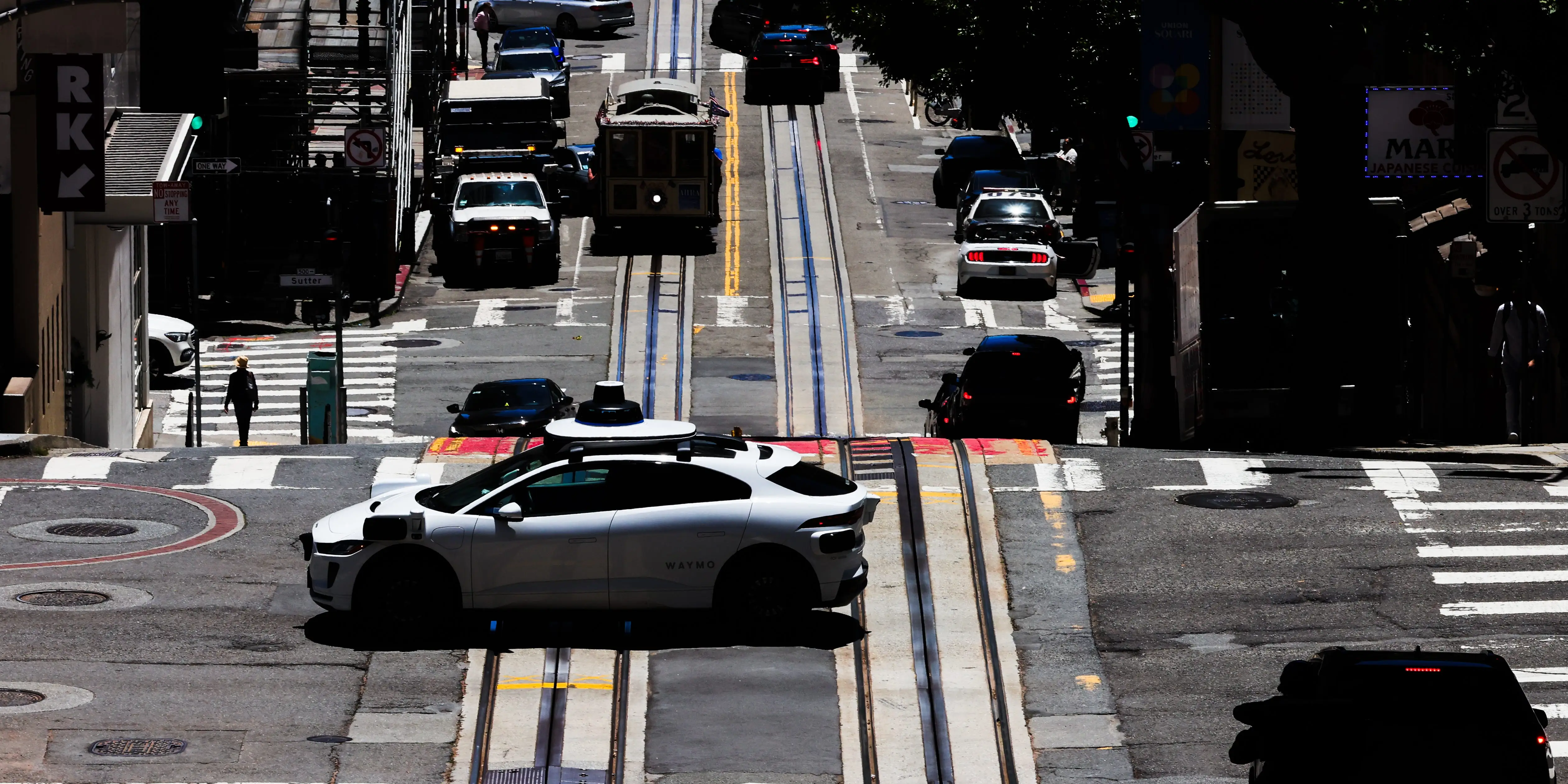 A Waymo robotaxi in San Francisco