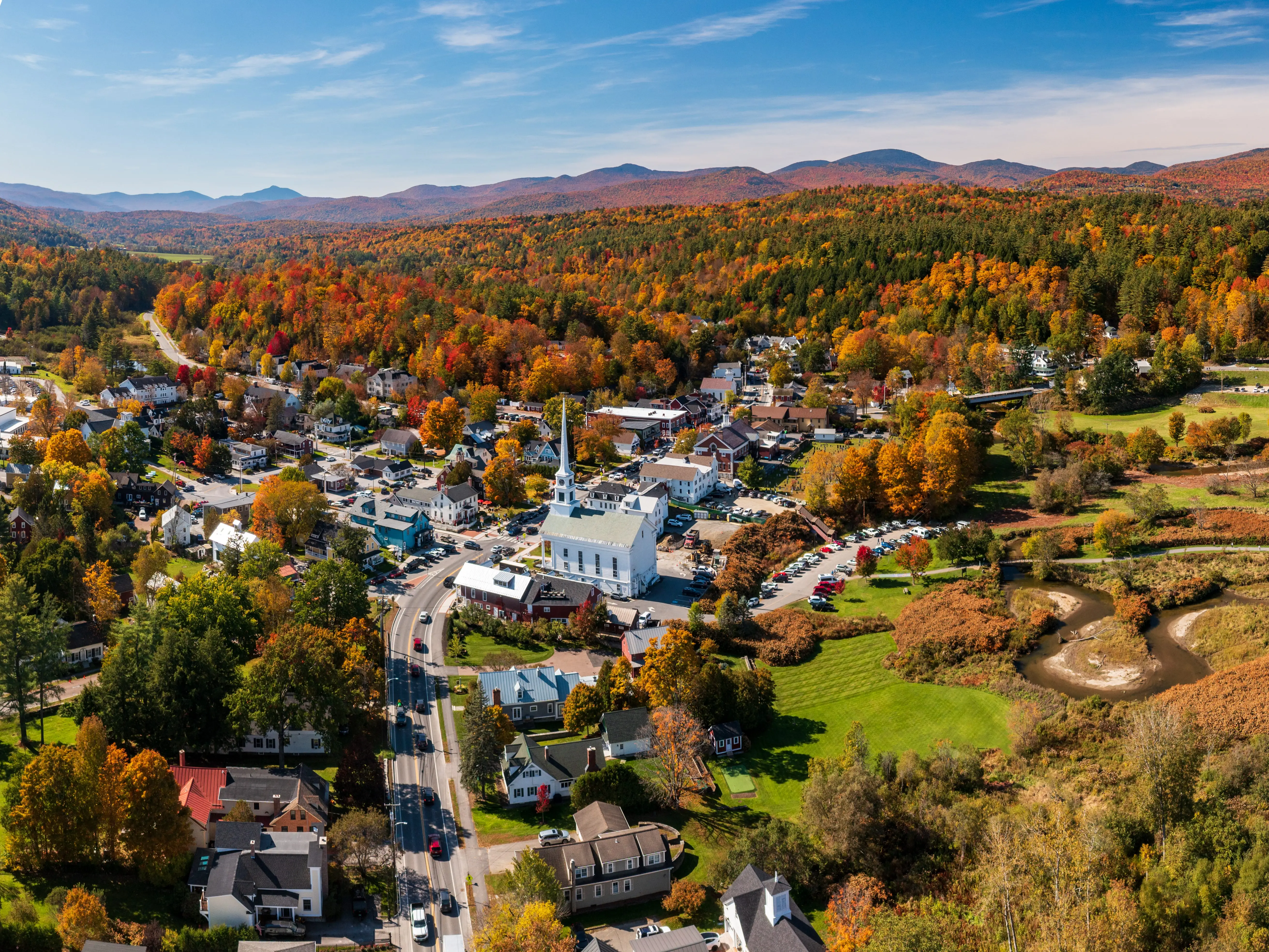 Greenville, NH from the air