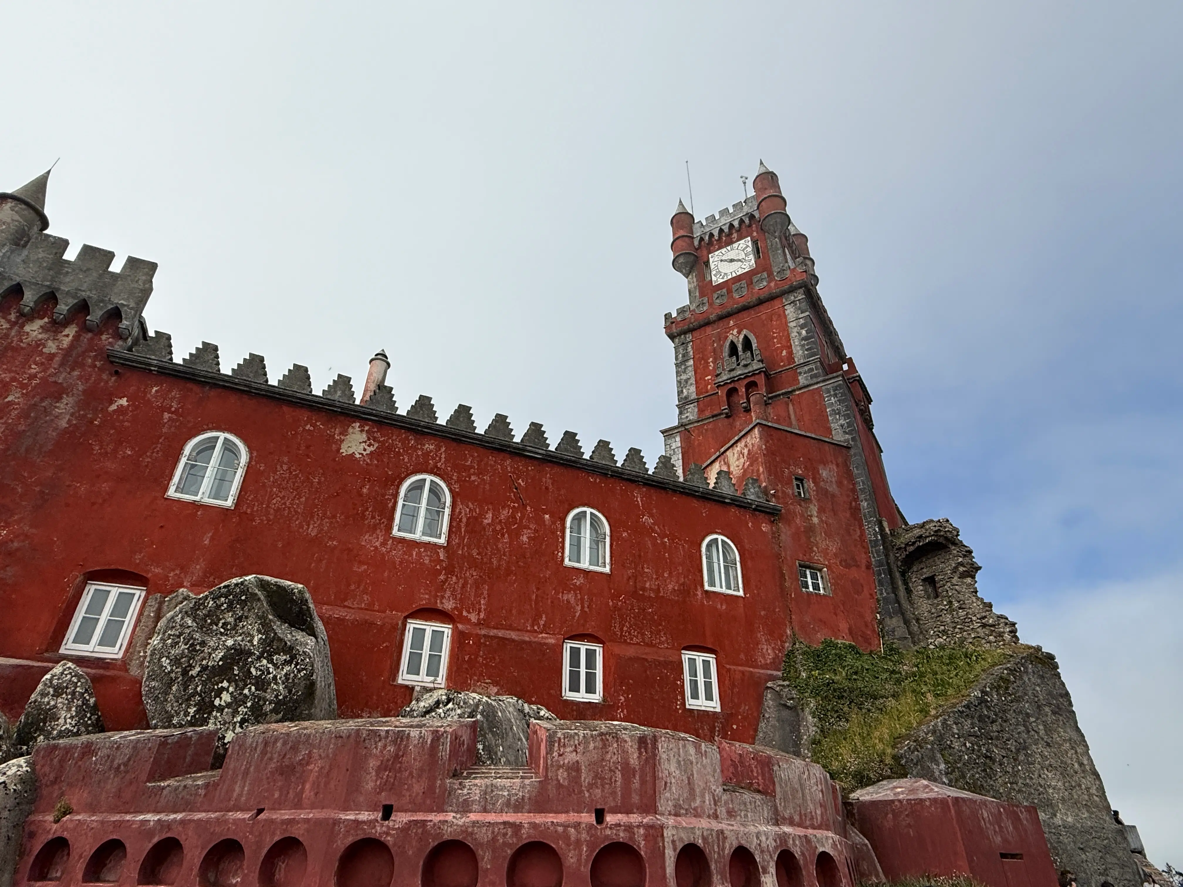 Red exterior walls of Pena Palace