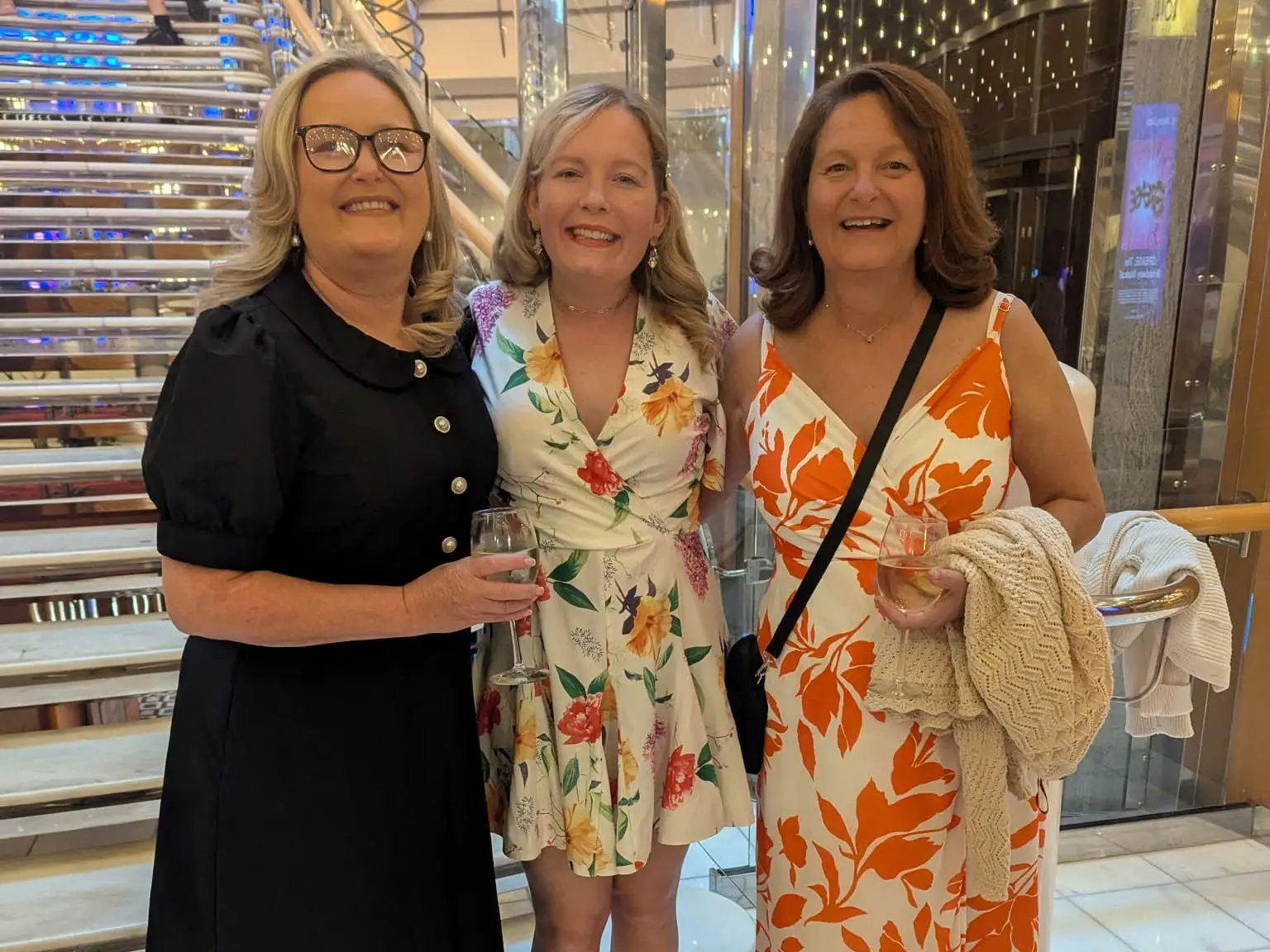 Three women at cruise