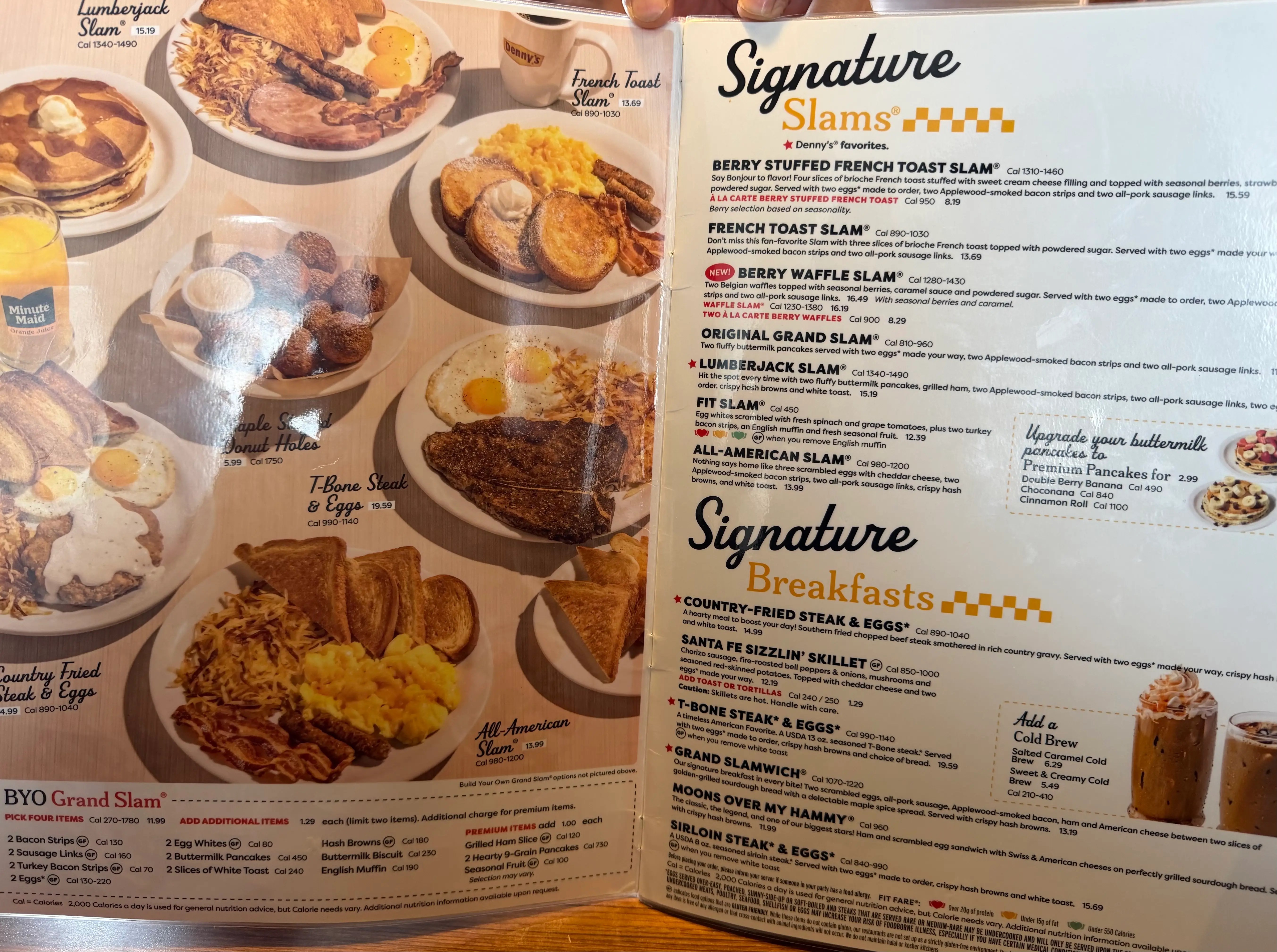 Denny's menu