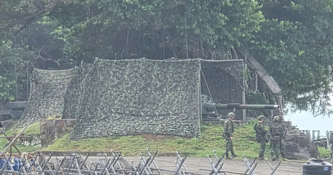 Taiwan is using Frankenstein-style tanks made with old Patton designs to guard the gateway to its capital